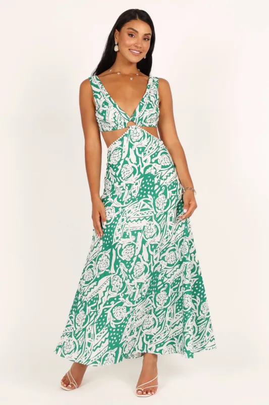 Alora Dress - Green sold by Petal & Pup