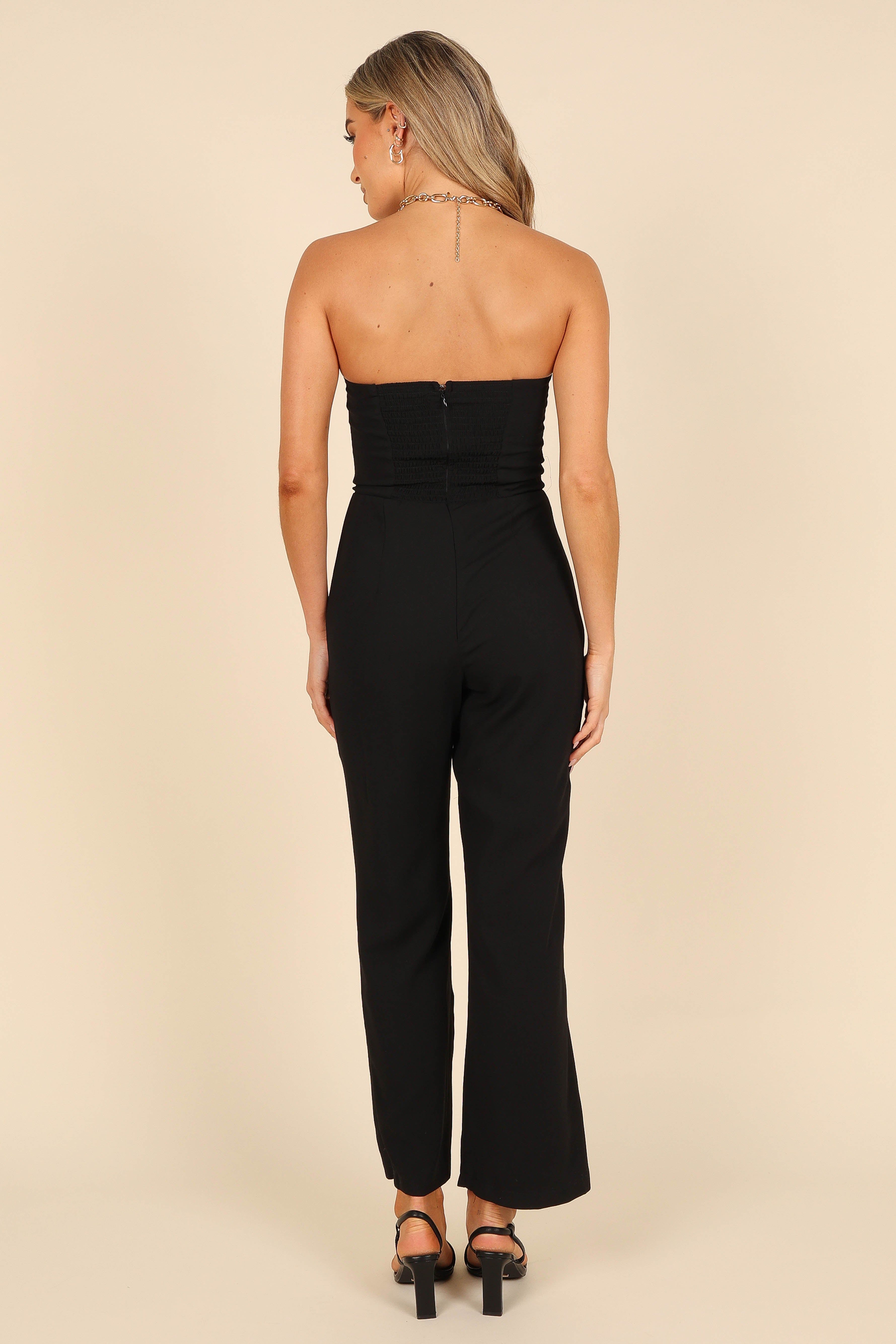 Nadia Strapless Jumpsuit - Black sold by Petal & Pup product image thumbnail 5