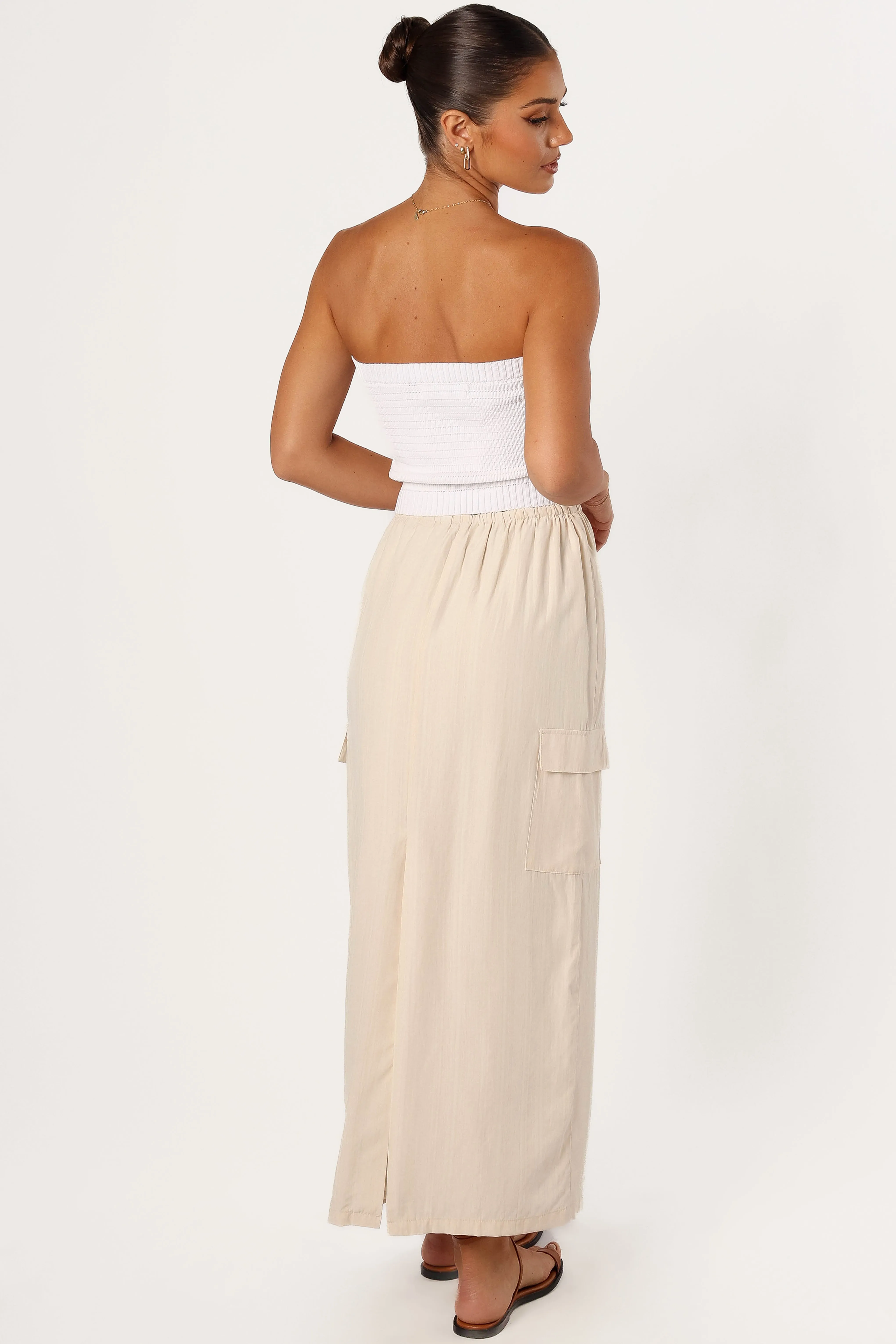 Picilo Long Midi Skirt - Stone sold by Petal & Pup product image thumbnail 2
