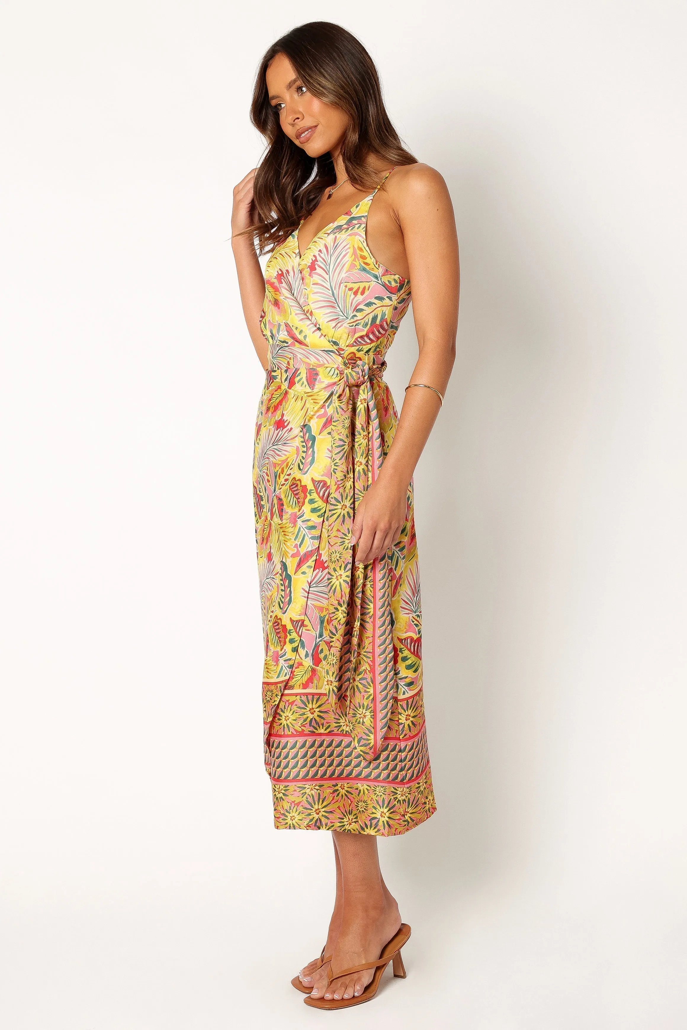 Clement Wrap Midi Dress - Tropical sold by Petal & Pup product image thumbnail 2