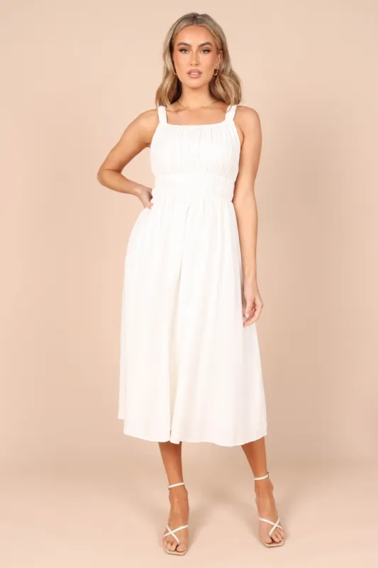 Everleigh Dress - White sold by Petal & Pup