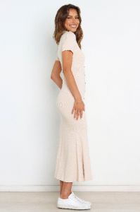 Adelle Dress - Beige sold by Petal & Pup