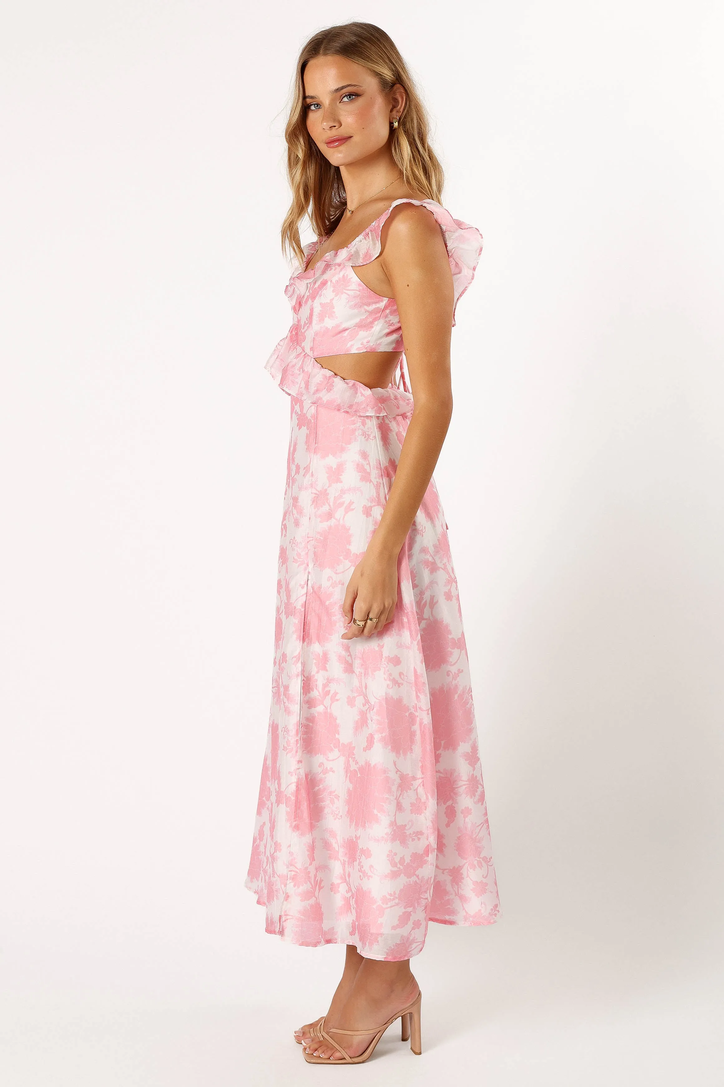 Rori Ruffle Maxi Dress - Pink Floral sold by Petal & Pup product image thumbnail 5