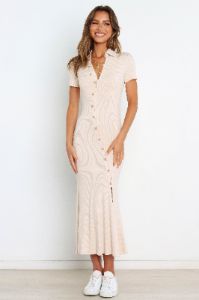 Adelle Dress - Beige sold by Petal & Pup