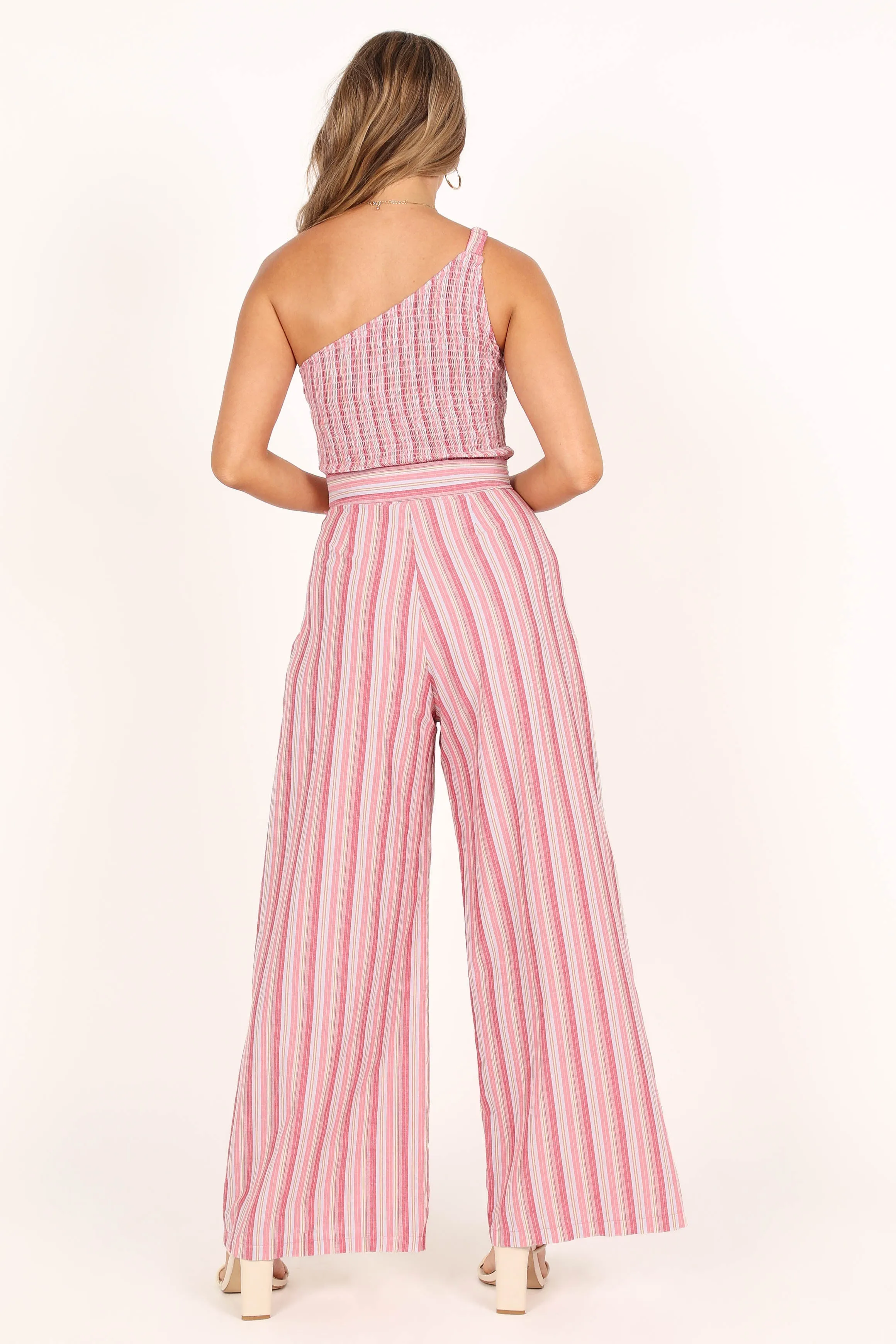 Amilia One Shoulder Jumpsuit - Stripe sold by Petal & Pup product image thumbnail 4