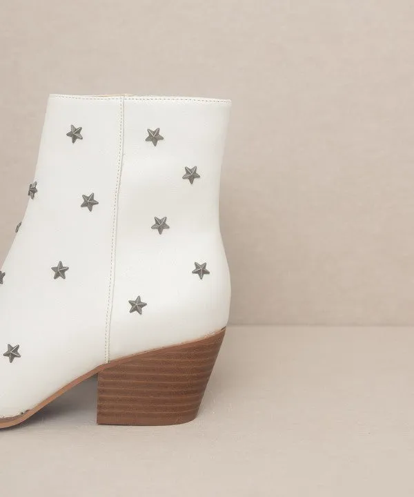 Star Studded Western Boots - White sold by Petal & Pup product image thumbnail 3
