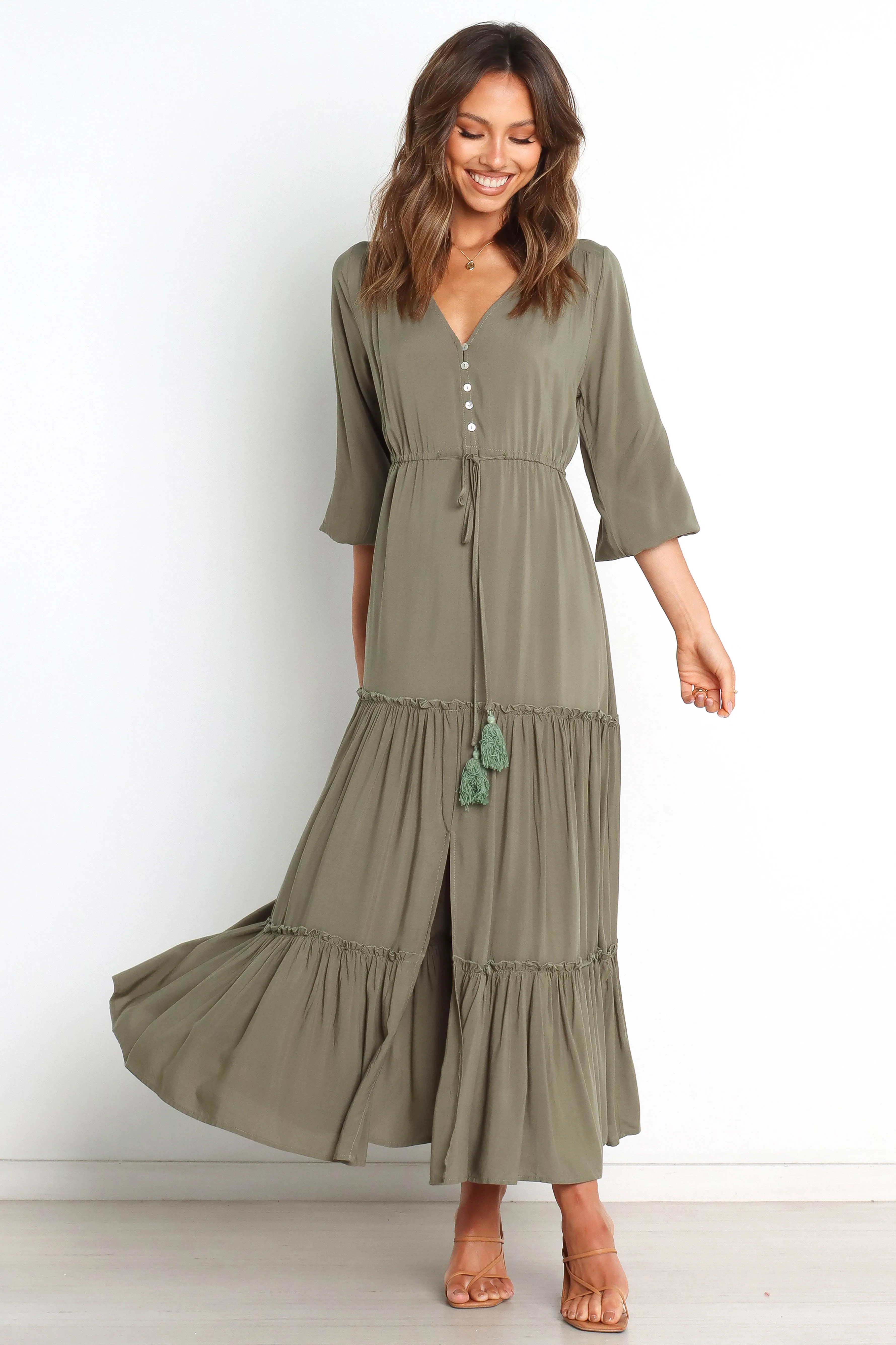 Palech Dress - Olive sold by Petal & Pup product image thumbnail 3