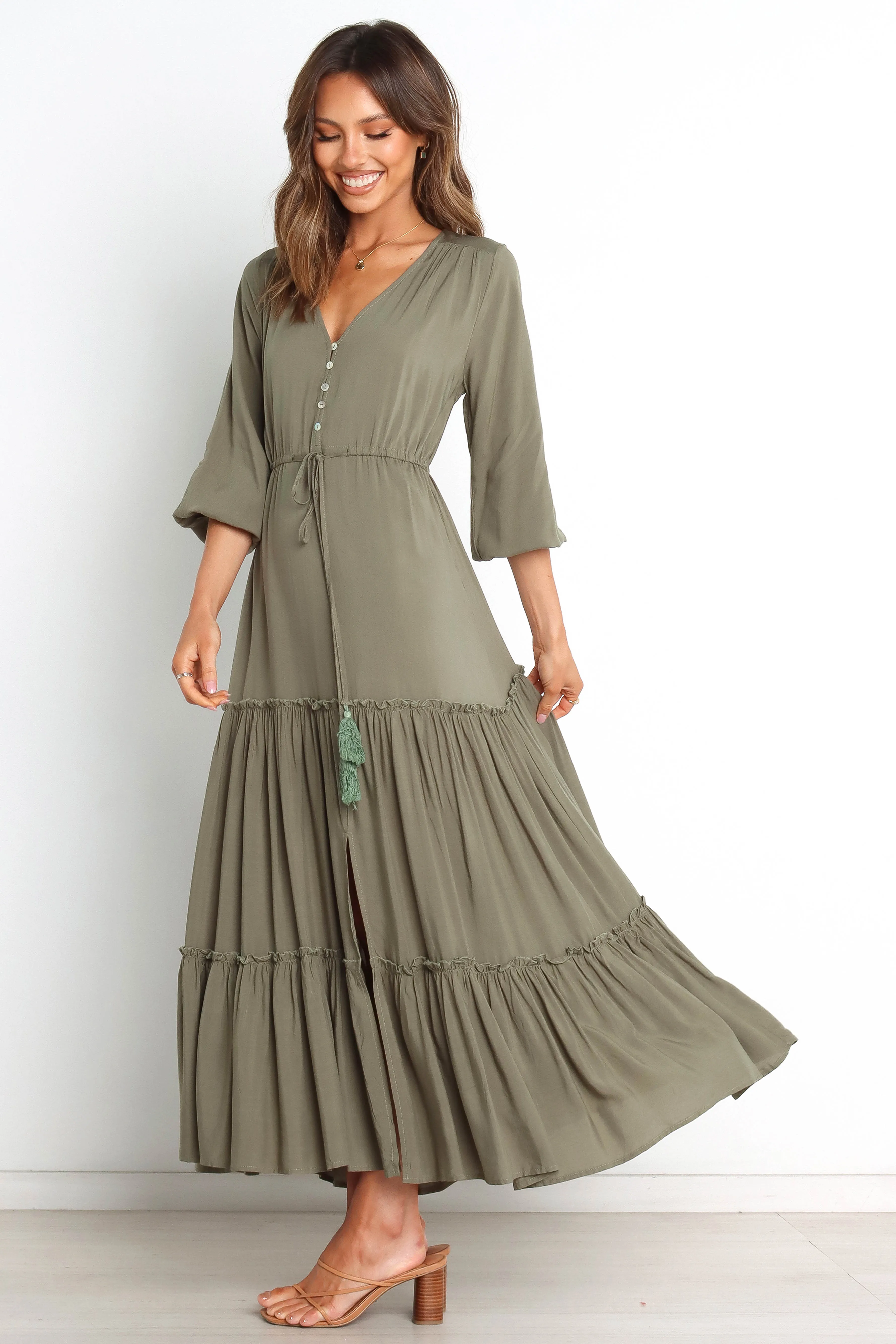 Palech Dress - Olive sold by Petal & Pup product image thumbnail 5