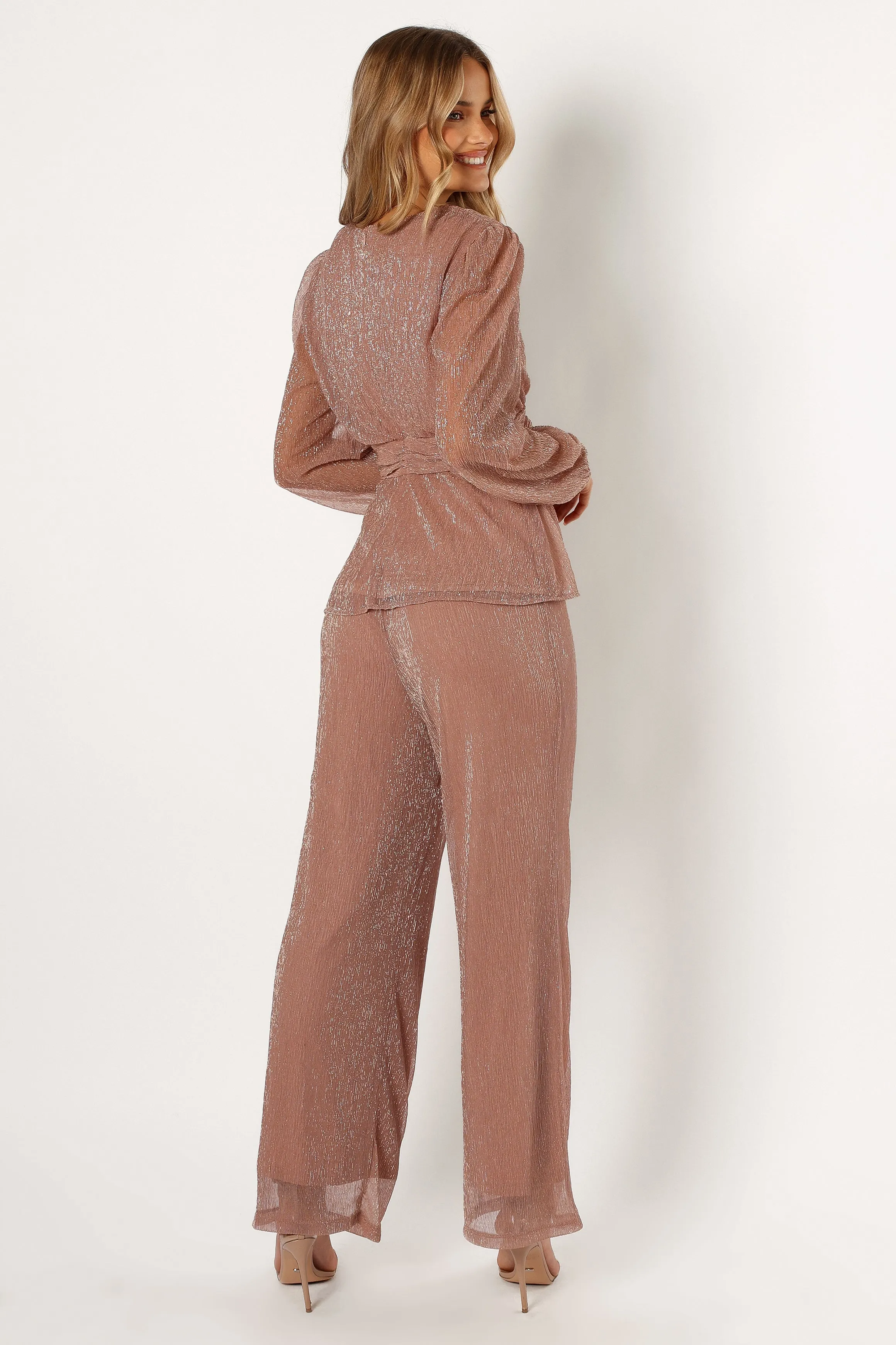 Ramona Wide Leg Pants - Rose sold by Petal & Pup product image thumbnail 4
