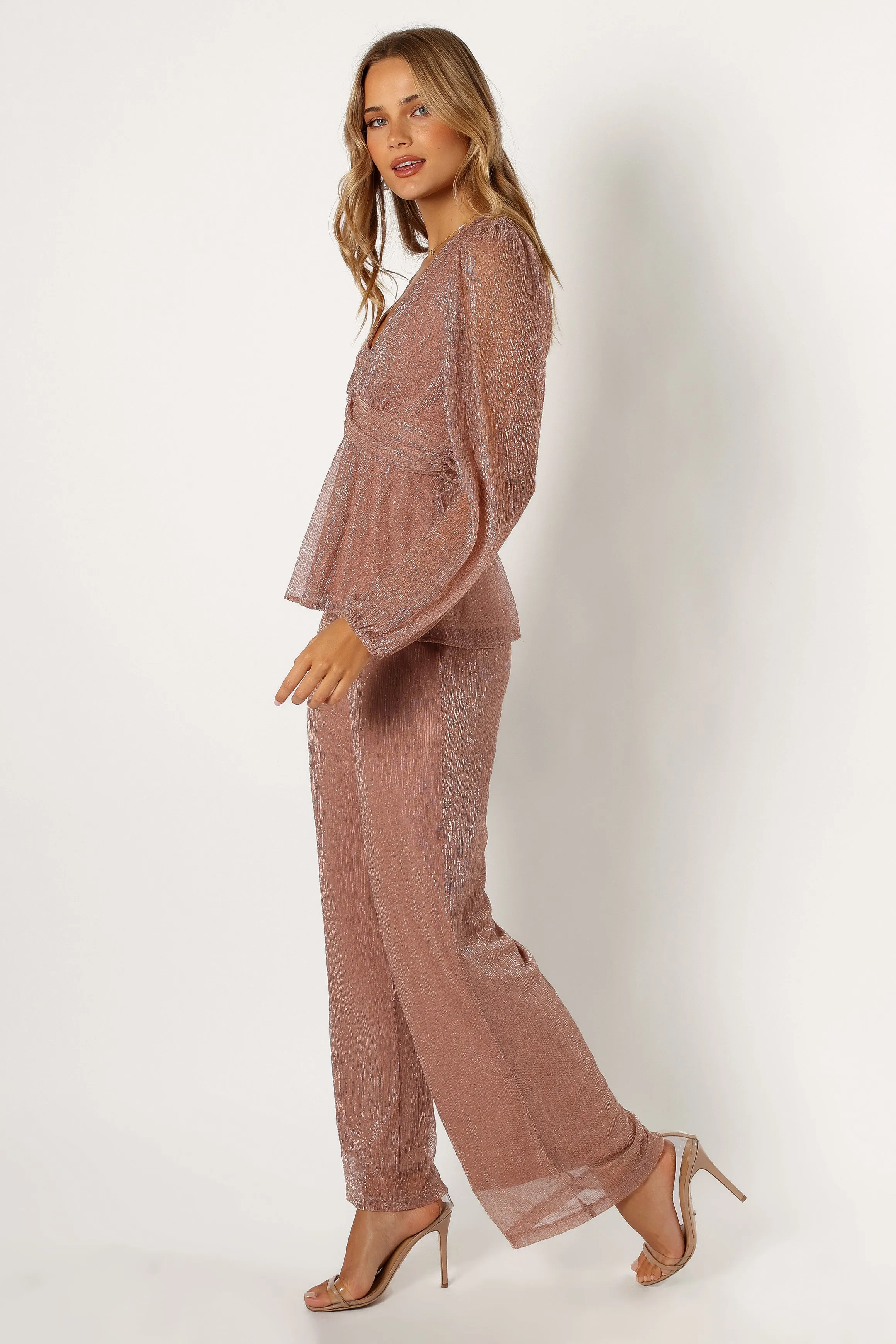 Ramona Wide Leg Pants - Rose sold by Petal & Pup product image thumbnail 2