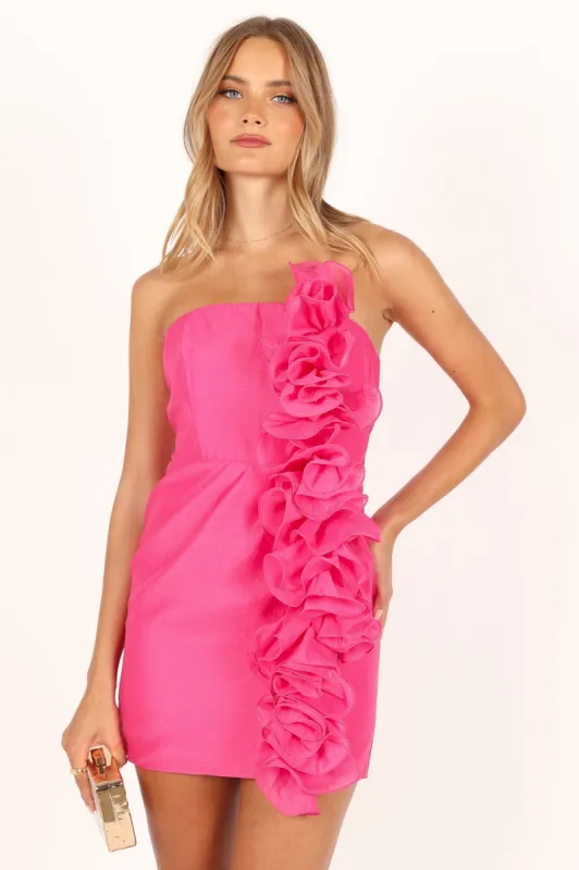 Rosa Strapless Mini Dress - Pink sold by Petal & Pup