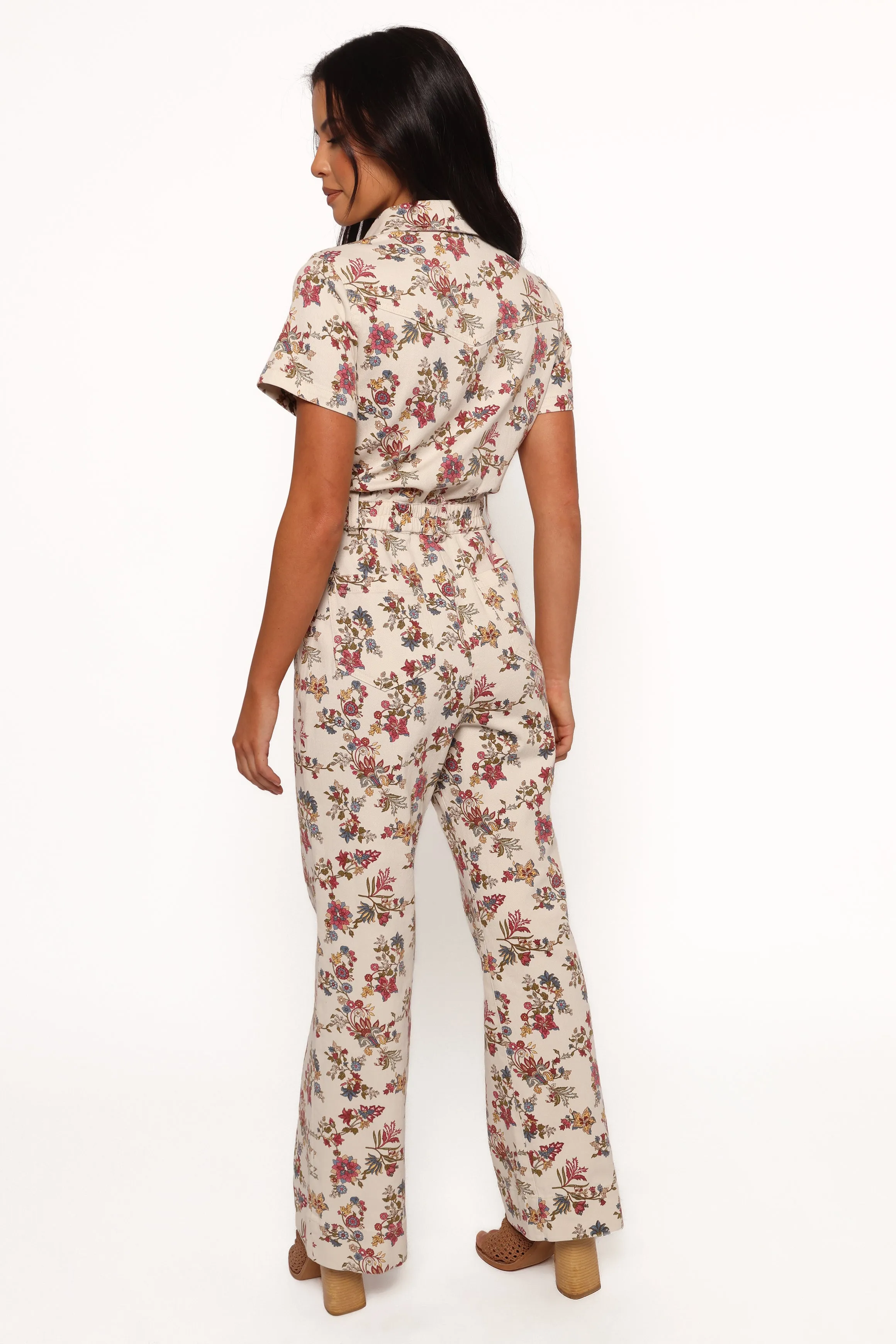 Gisel Jumpsuit - Ivory Multi sold by Petal & Pup product image thumbnail 4