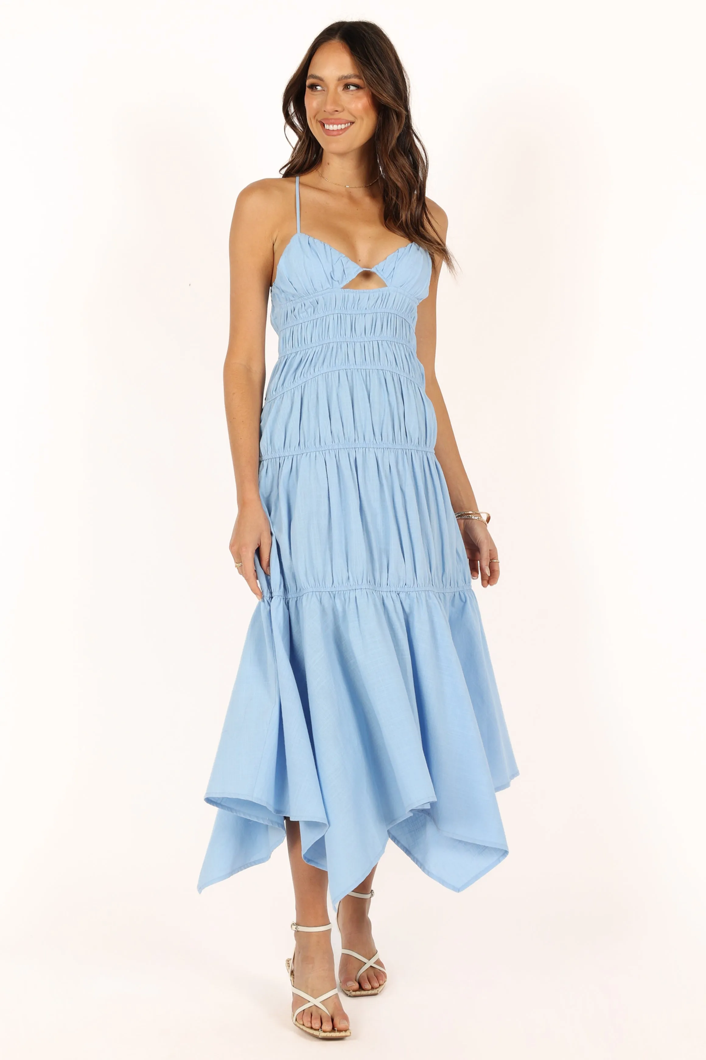 Riley Midi Dress - Blue sold by Petal & Pup product image thumbnail 4