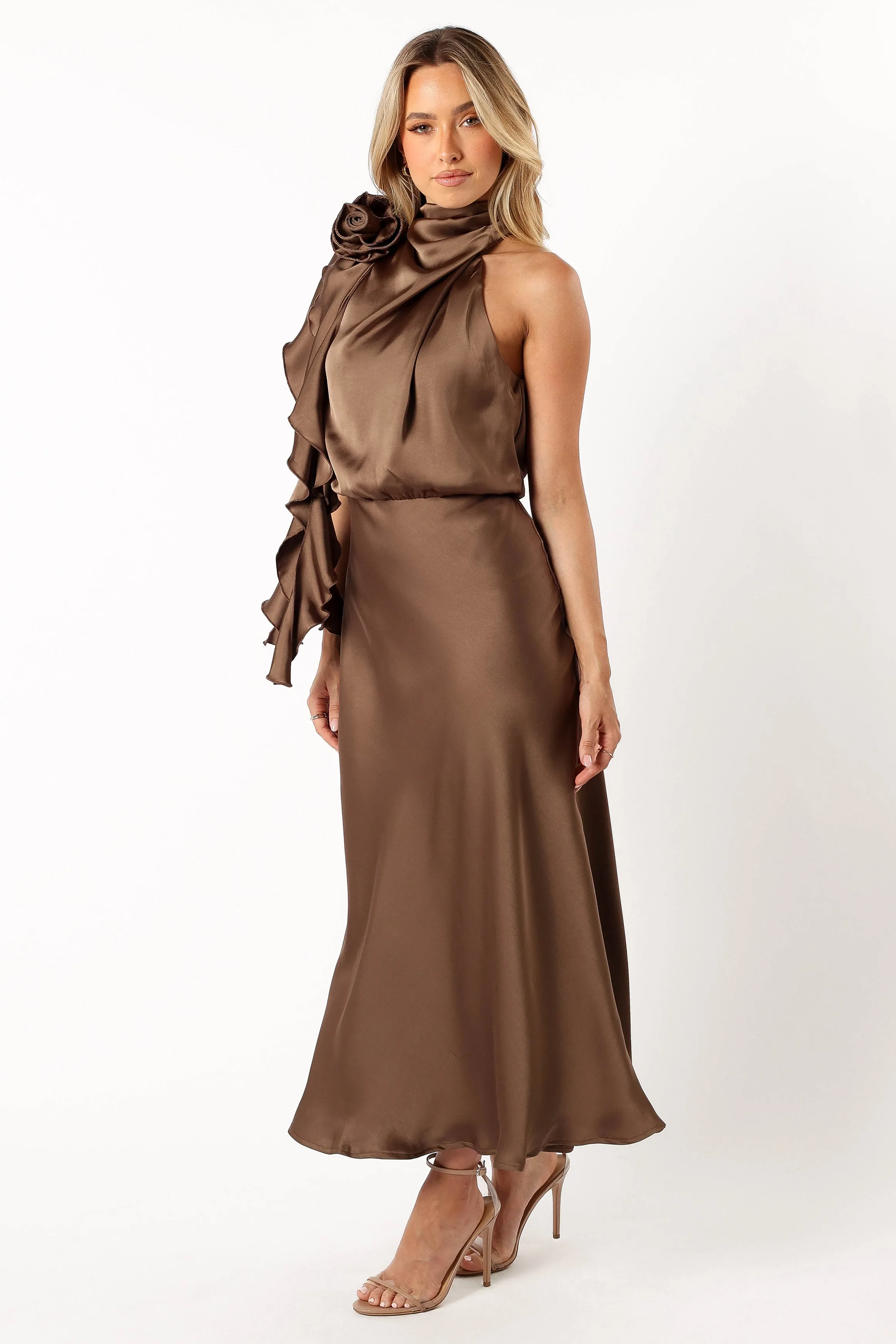 Rosie Midi Dress - Mocha sold by Petal & Pup product image thumbnail 3