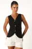 Lola Vest - Black sold by Petal & Pup