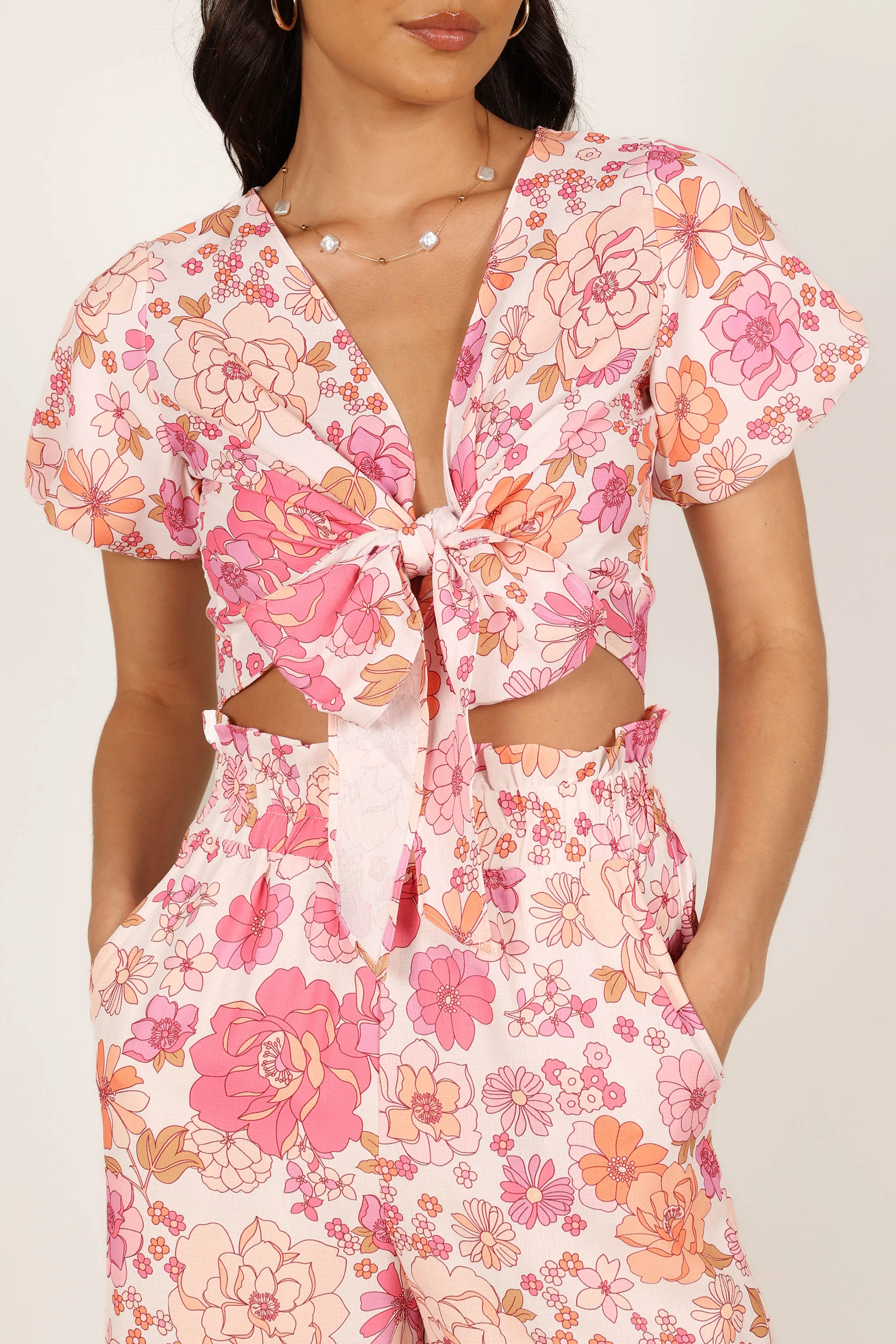 Matilda Top & Pant Set - Pink Floral sold by Petal & Pup product image thumbnail 2