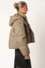 Tania Puffer Jacket - Mocha sold by Petal & Pup