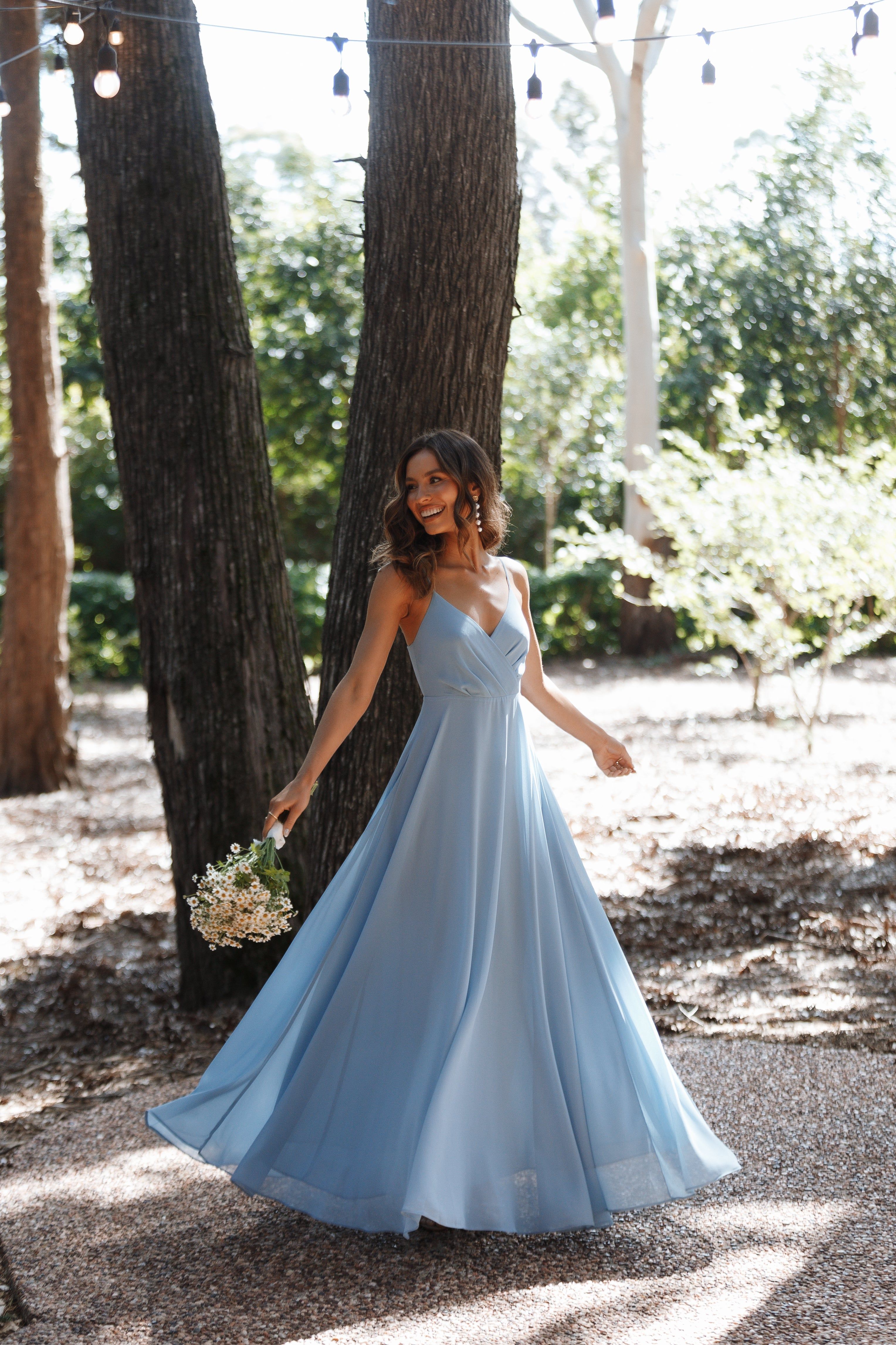 Flourish Maxi Dress - Blue sold by Petal & Pup