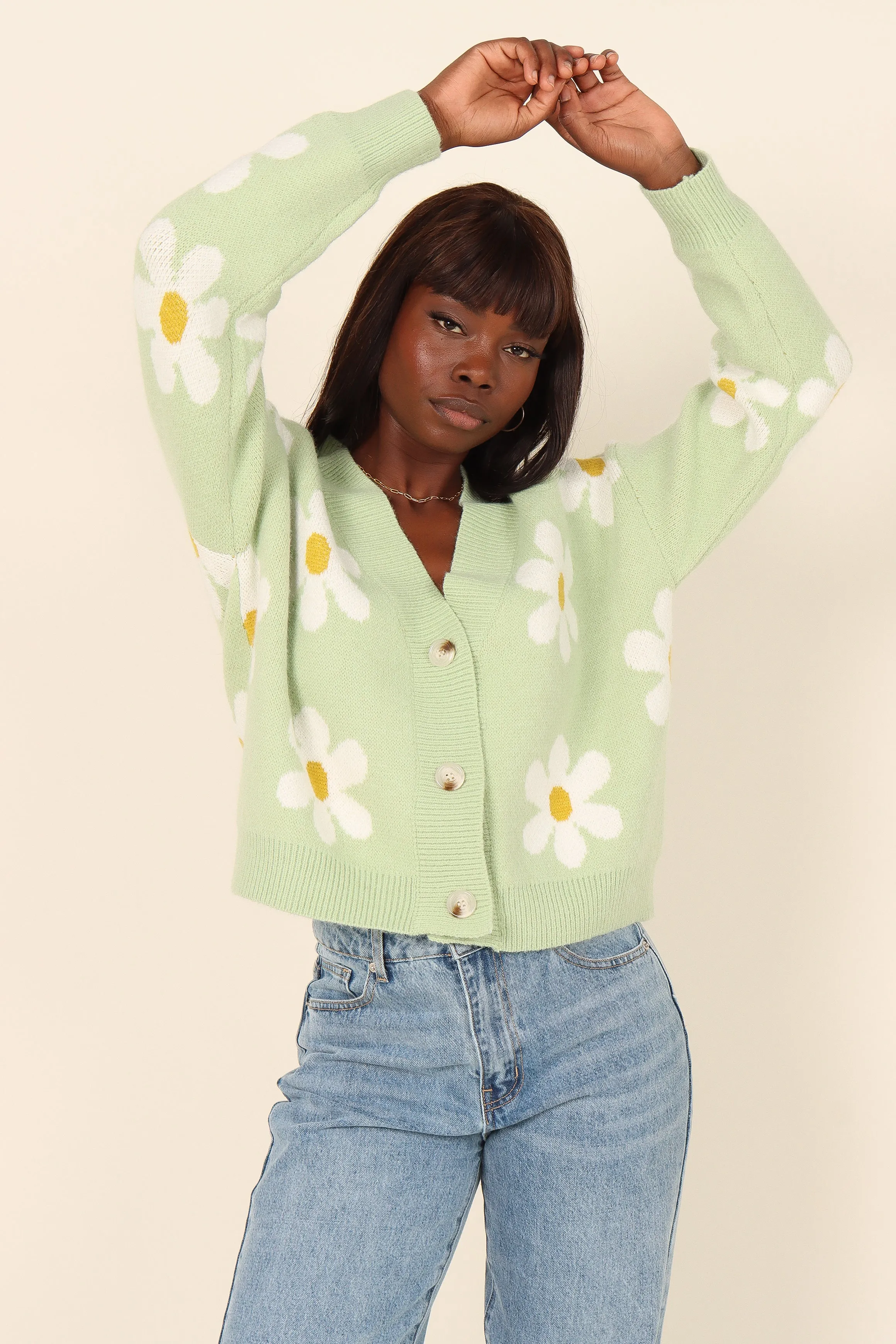 Daisy Cardigan - Green sold by Petal & Pup product image thumbnail 2