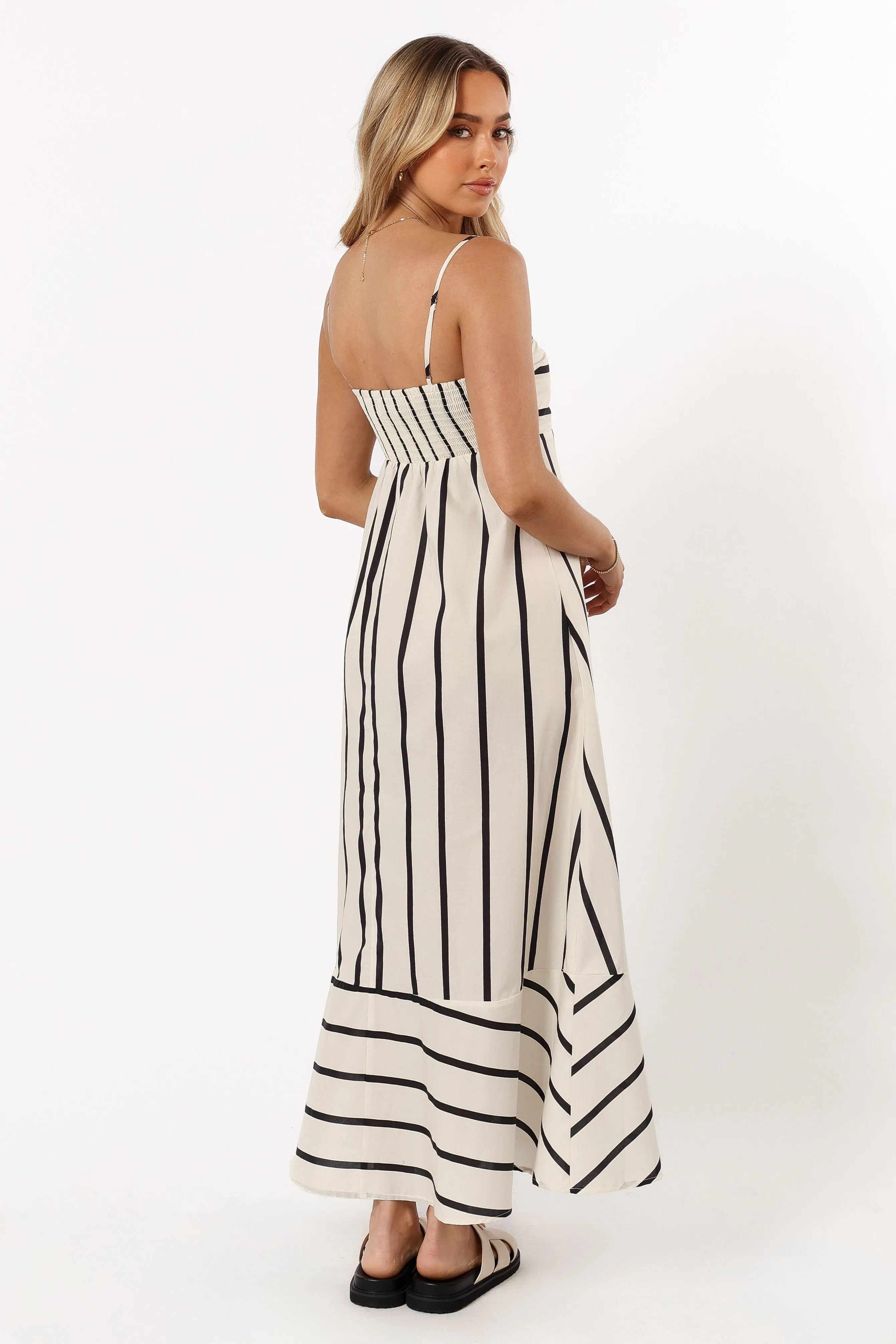 Shantelle Midi Dress - Cream Stripe sold by Petal & Pup product image thumbnail 5