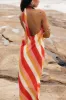 Sabbia Maxi Dress - Pink Stripe sold by Petal & Pup
