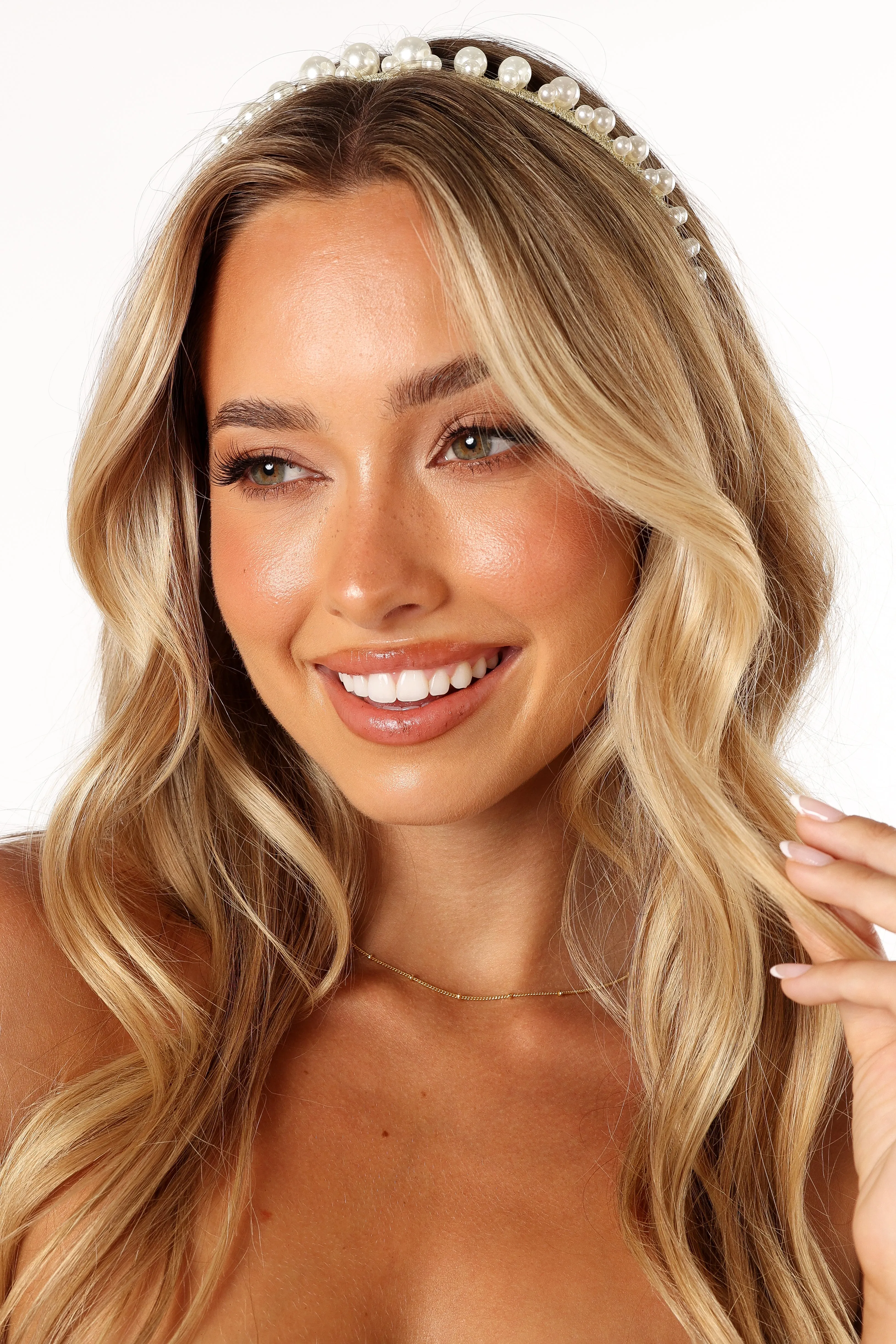 Baylee Headband - Pearl sold by Petal & Pup product image thumbnail 2