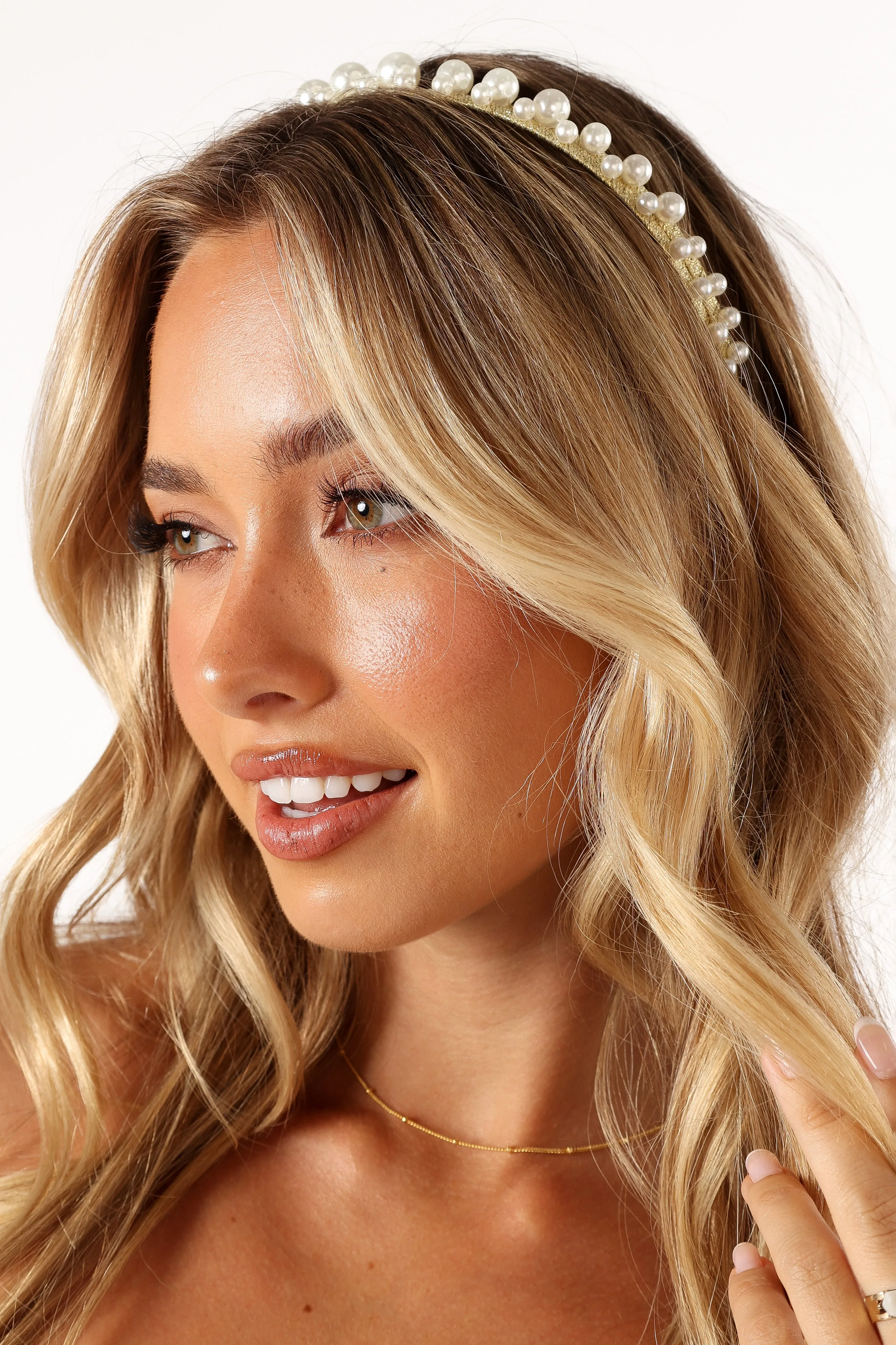 Baylee Headband - Pearl sold by Petal & Pup product image thumbnail 4