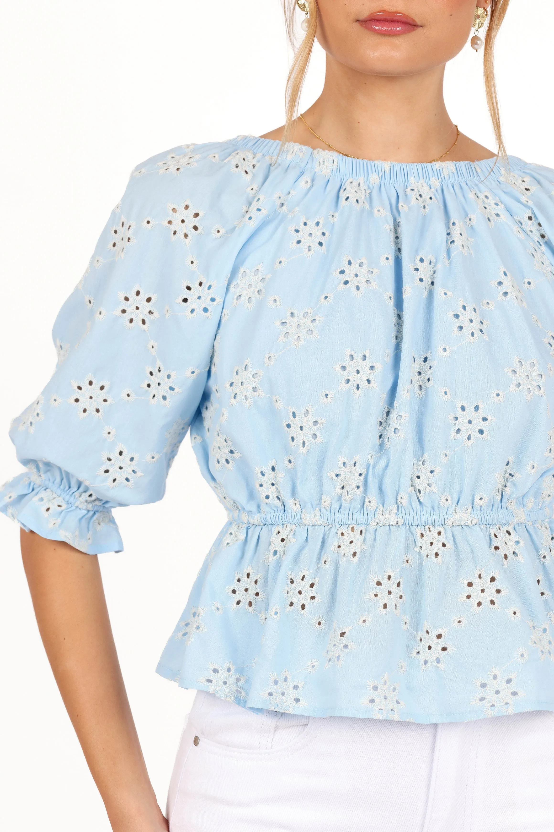 Cristiana Top - Sky sold by Petal & Pup product image thumbnail 3