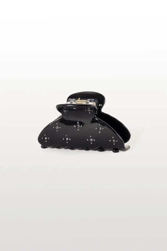 Bisou Diamantee Hair Clip - Black sold by Petal & Pup