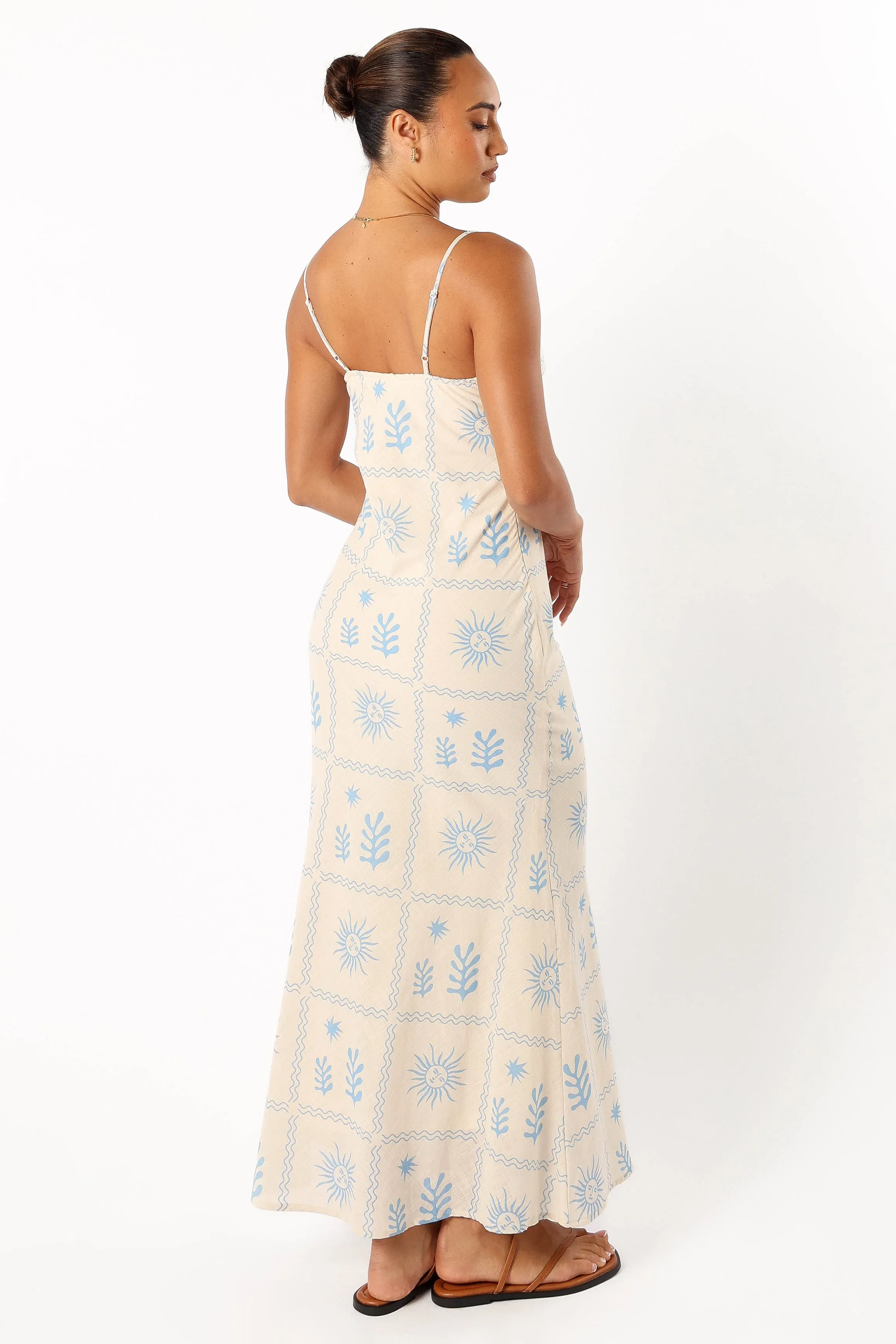 Coco Maxi Slip Dress - Blue Cream sold by Petal & Pup product image thumbnail 5
