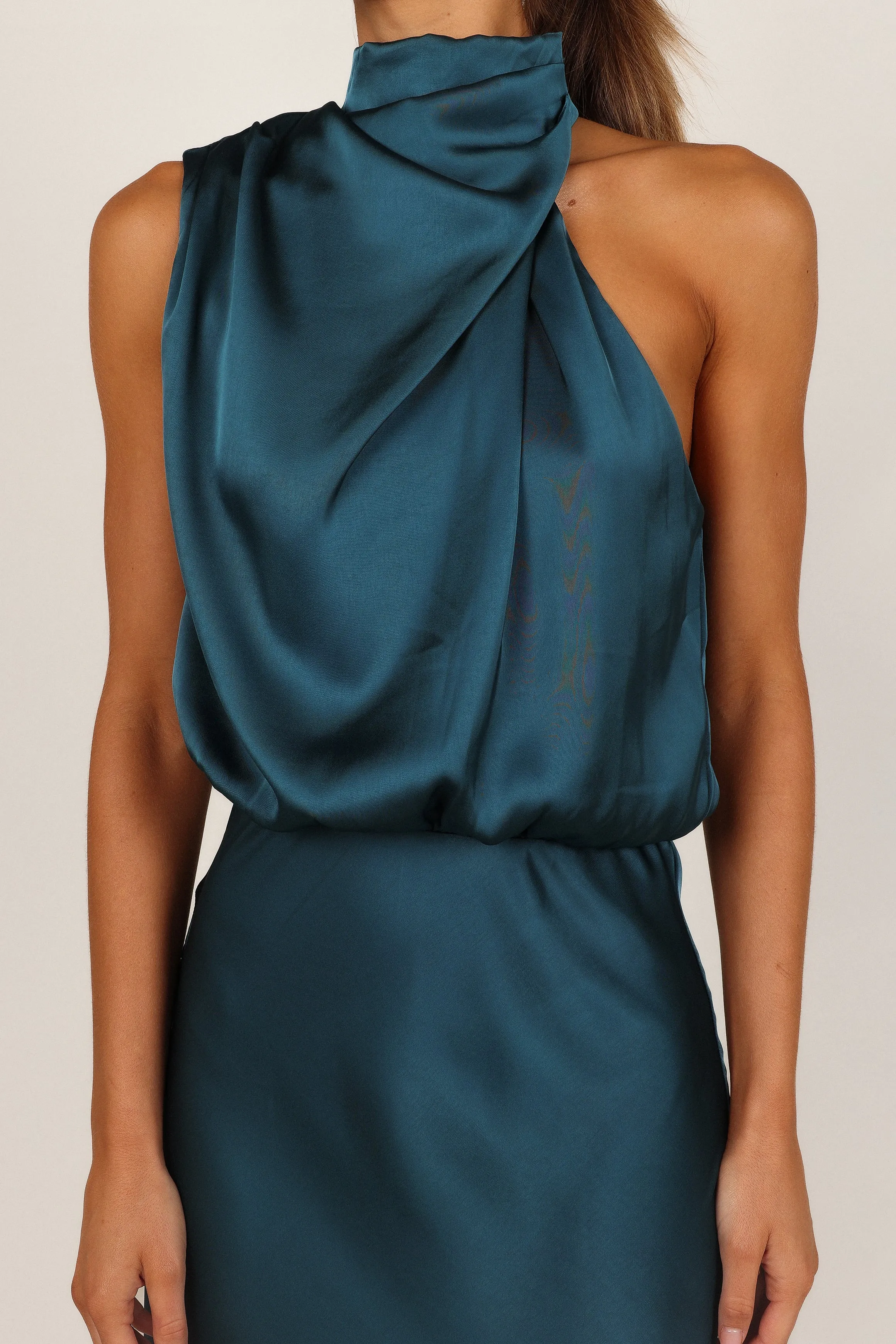 Anabelle Halter Neck Midi Dress - Teal sold by Petal & Pup product image thumbnail 4