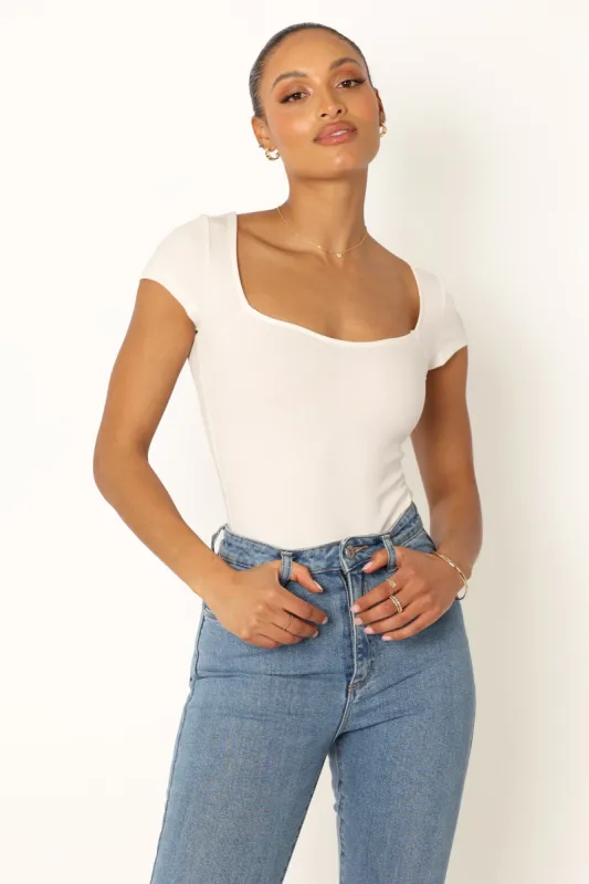 Natalie Bodysuit - Off White sold by Petal & Pup