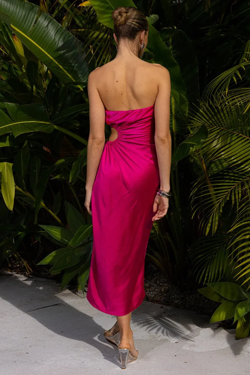 Saraya Midi Dress - Hot Pink sold by Petal & Pup product image thumbnail 3