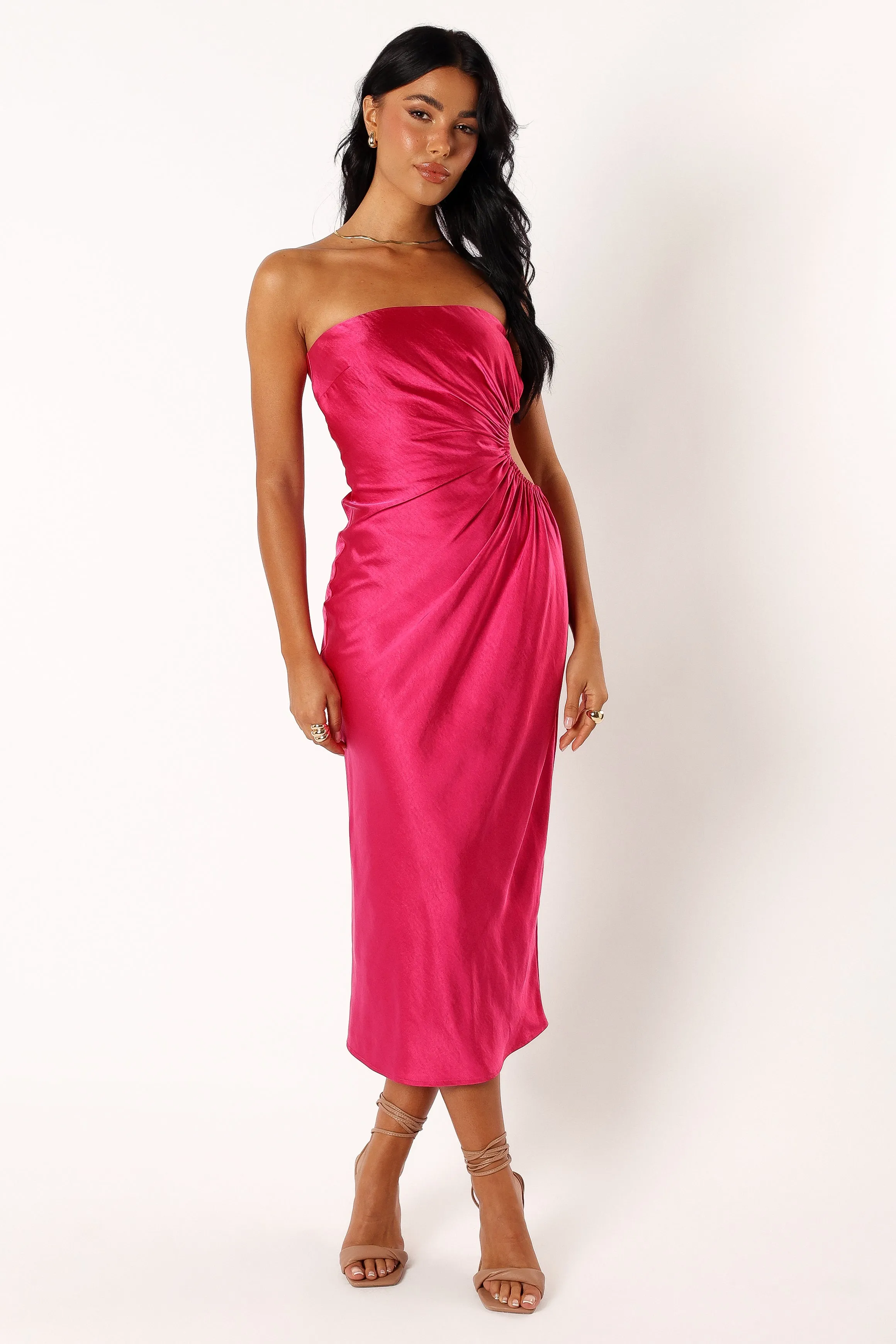 Saraya Midi Dress - Hot Pink sold by Petal & Pup product image thumbnail 4