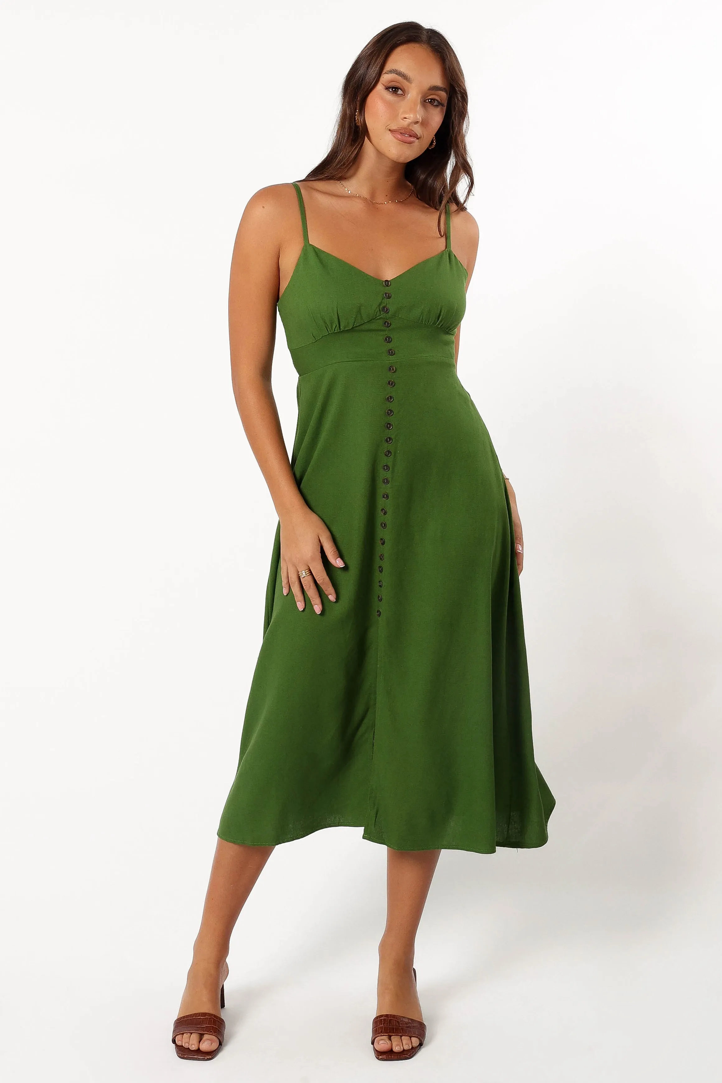 Darby Midi Dress - Ibiza Green sold by Petal & Pup product image thumbnail 4