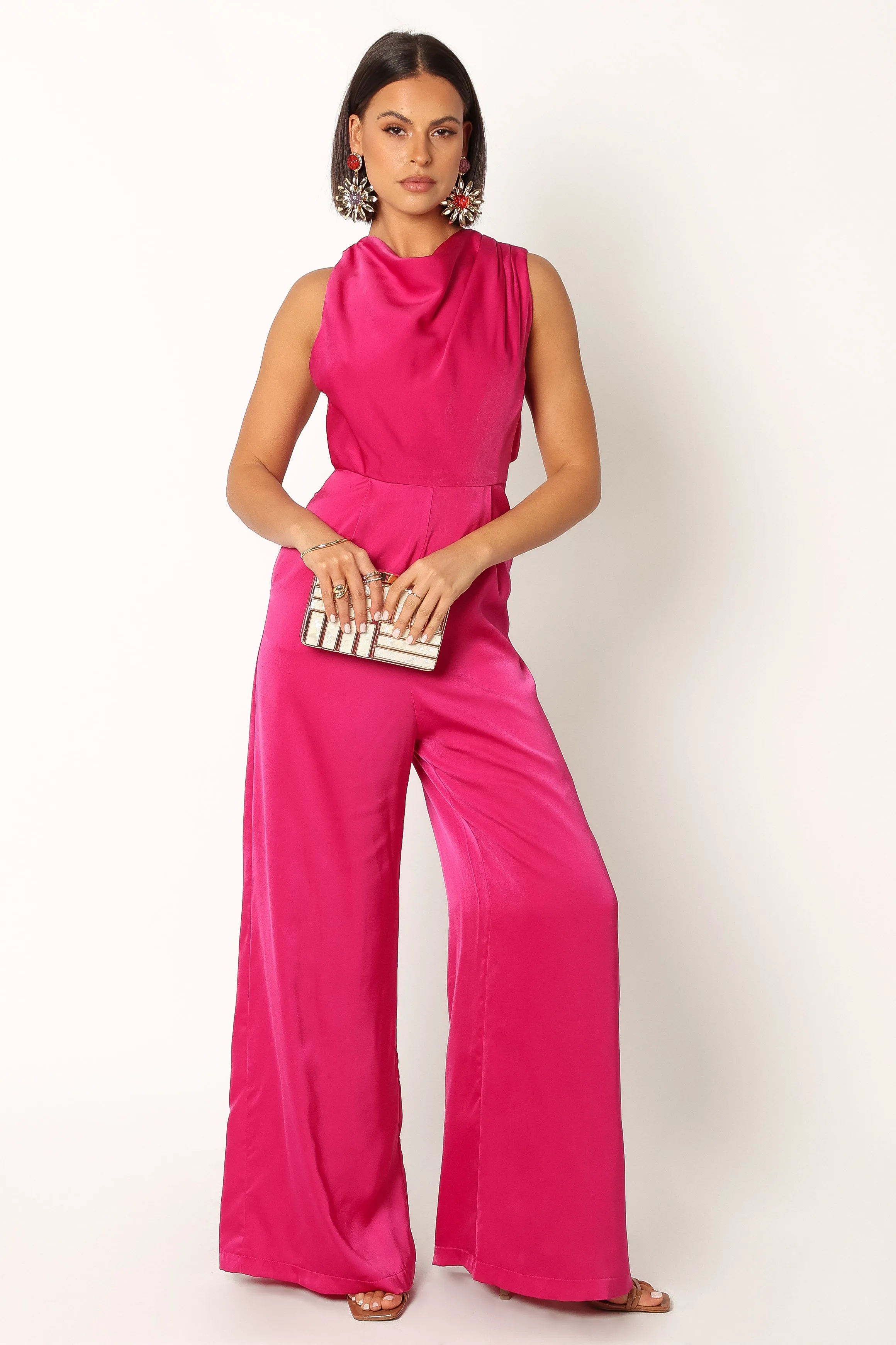 Tamara Jumpsuit - Berry sold by Petal & Pup product image thumbnail 4
