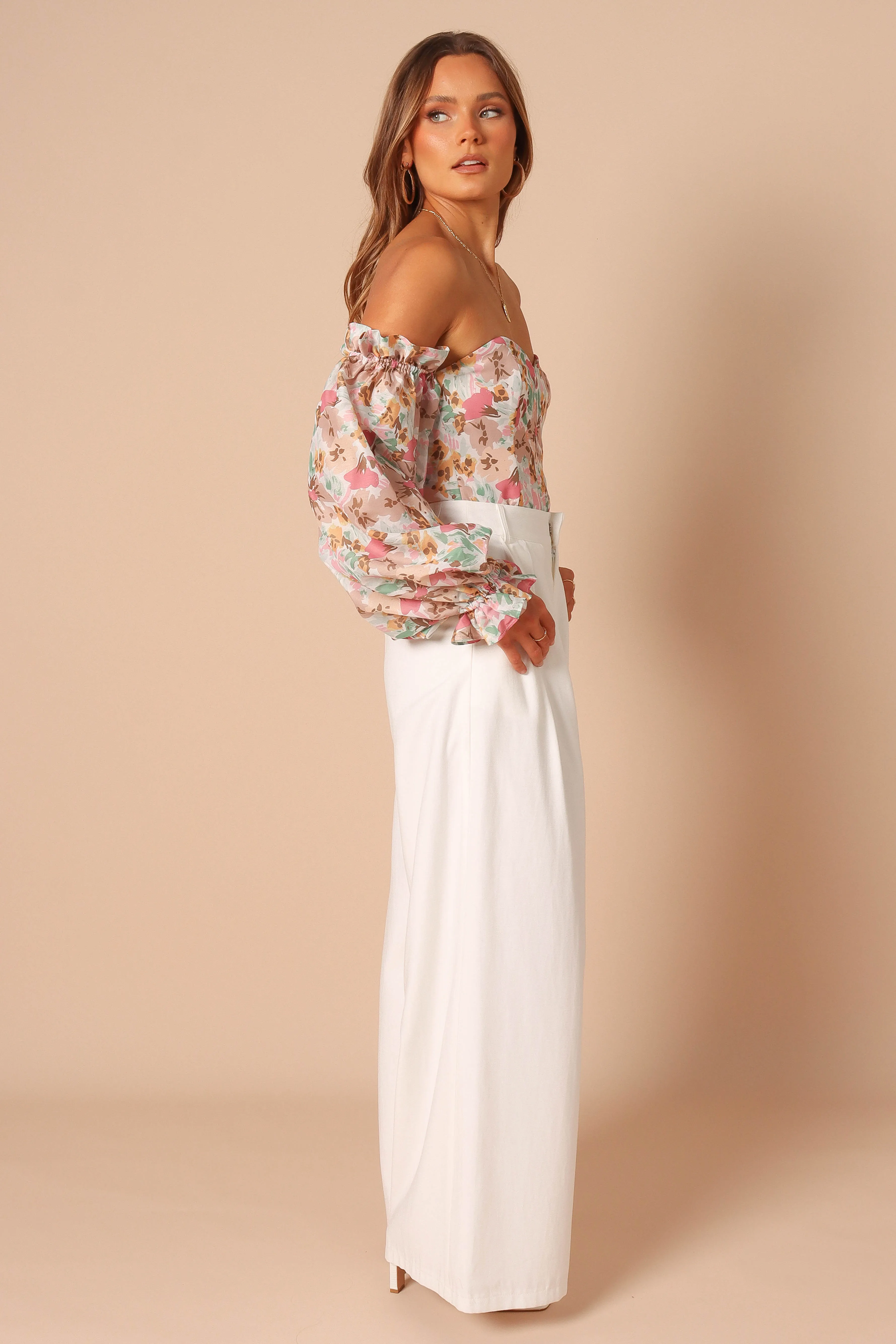 Acantha Bodysuit - Beige Floral sold by Petal & Pup product image thumbnail 4