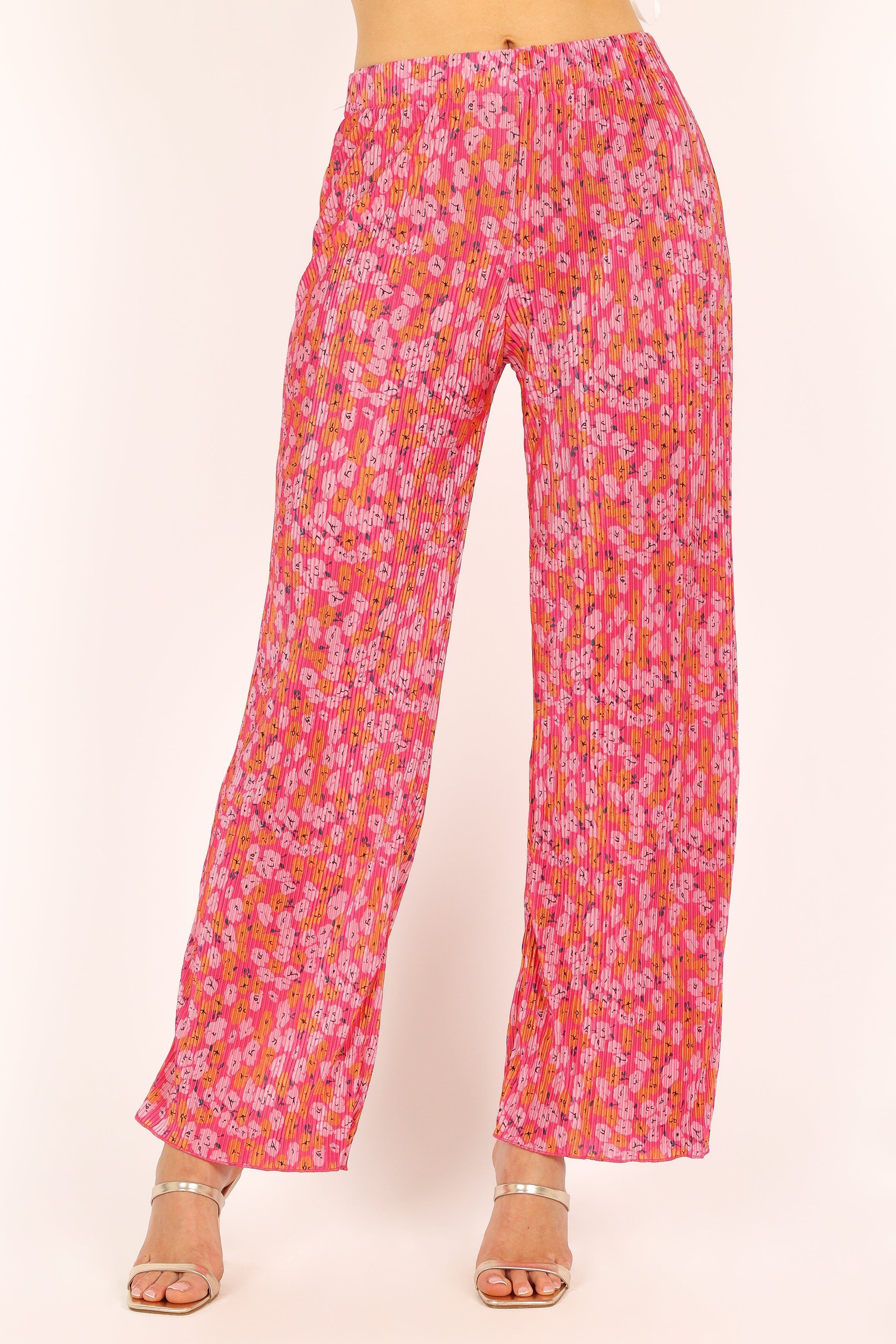 Lulu Plisse Pants - Hot Pink sold by Petal & Pup product image thumbnail 5