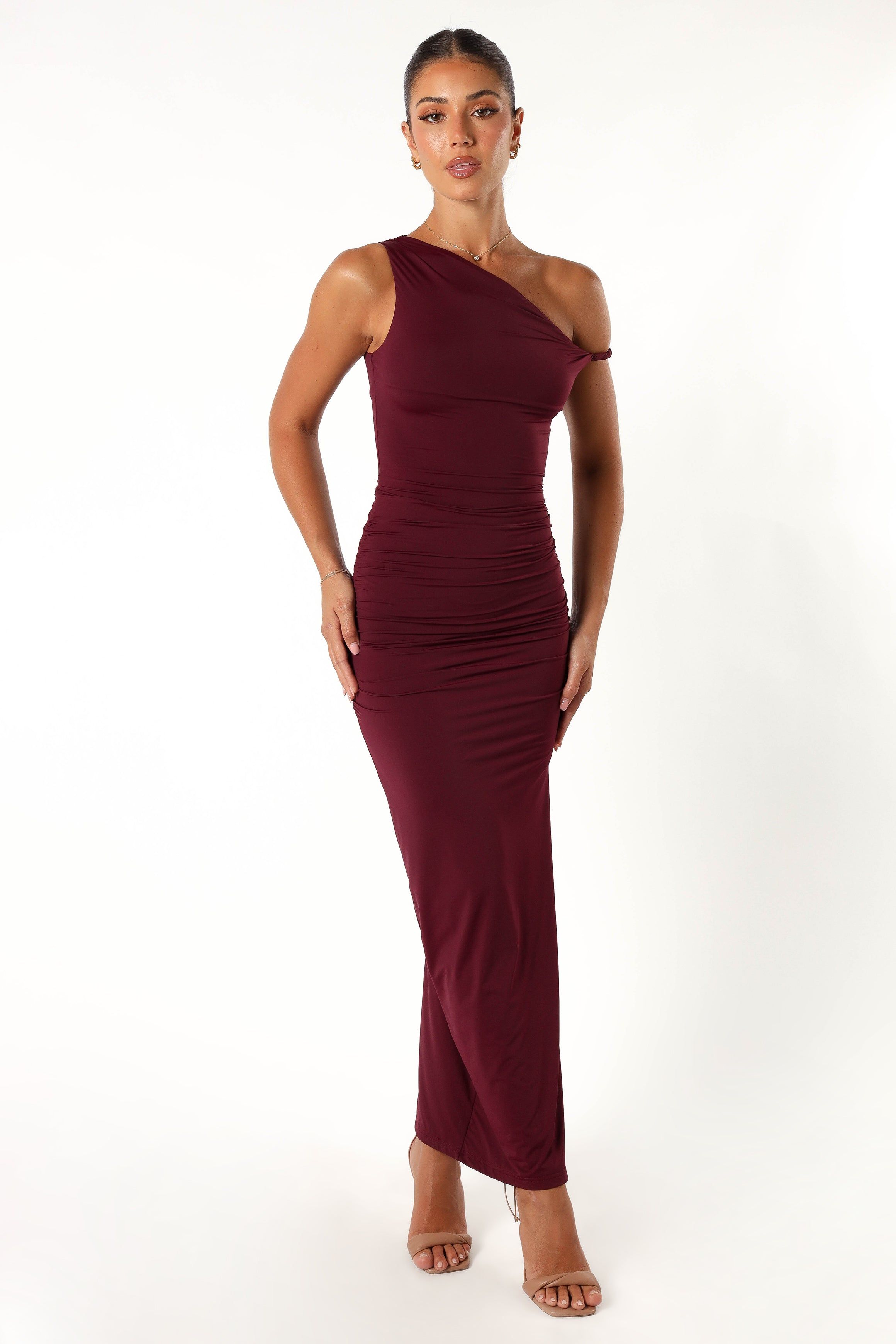 Karmina Midi Dress - Merlot sold by Petal & Pup product image thumbnail 4