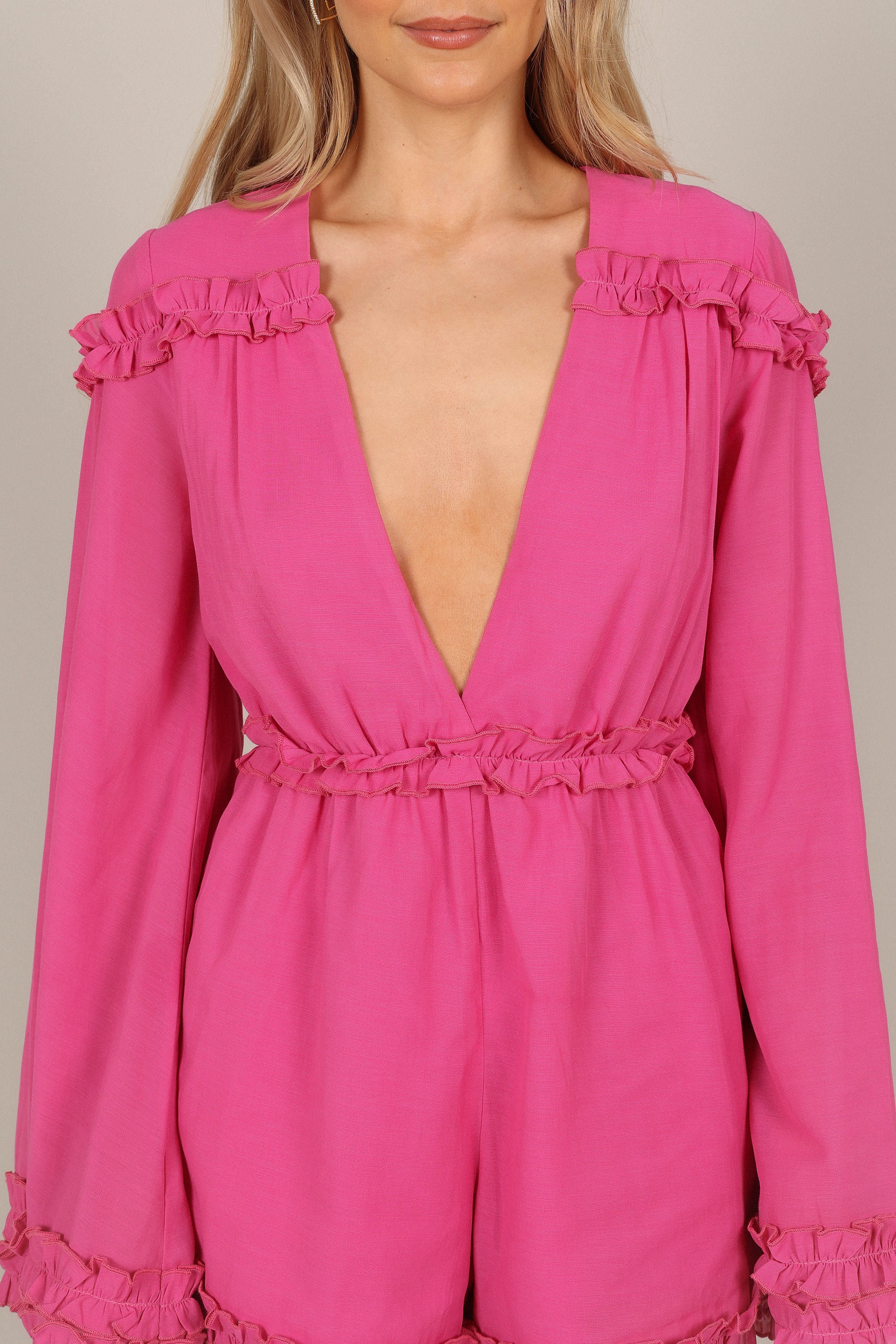 Bettina Romper - Fuchsia sold by Petal & Pup product image thumbnail 5