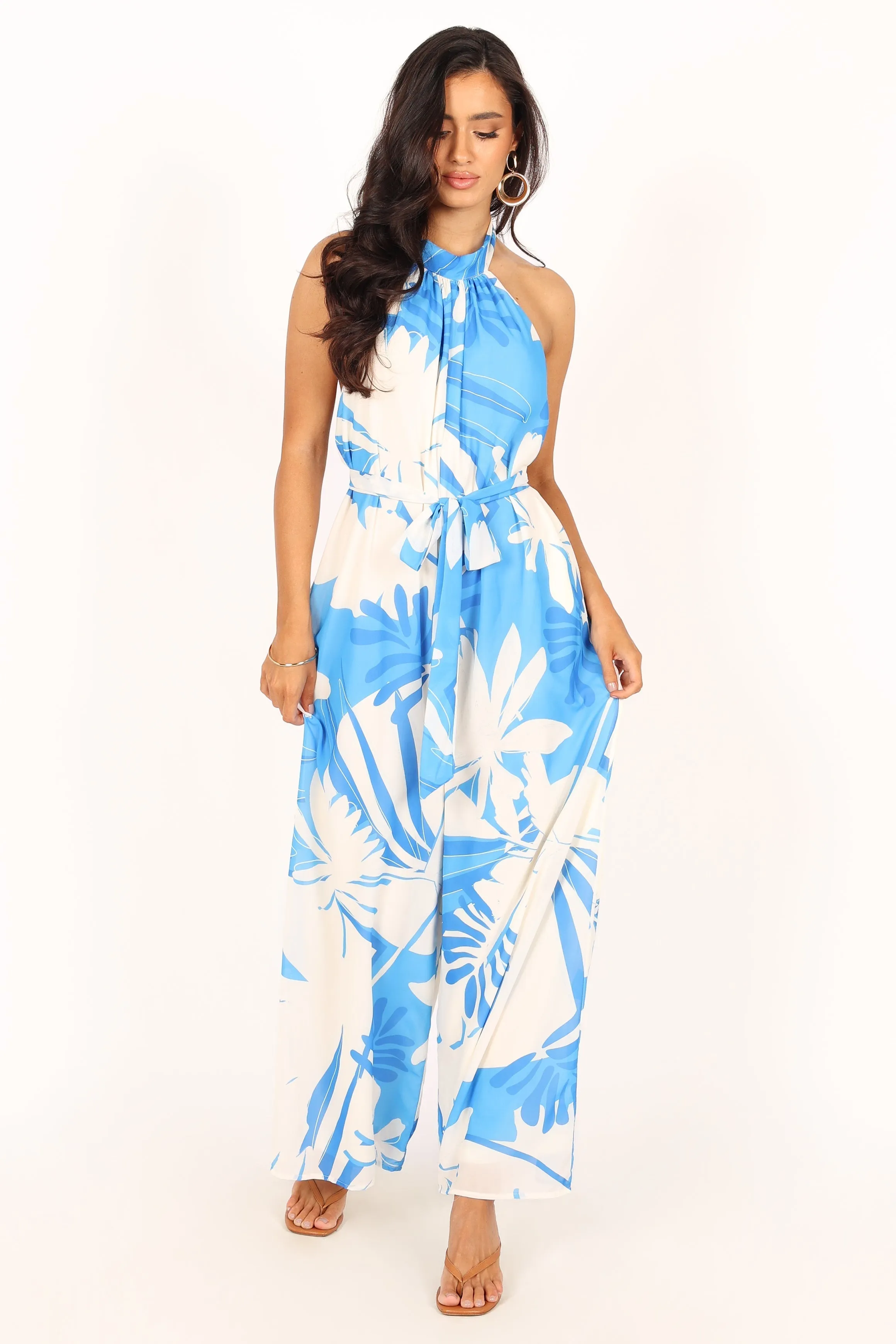 Aminah Jumpsuit - Blue Floral sold by Petal & Pup product image thumbnail 4