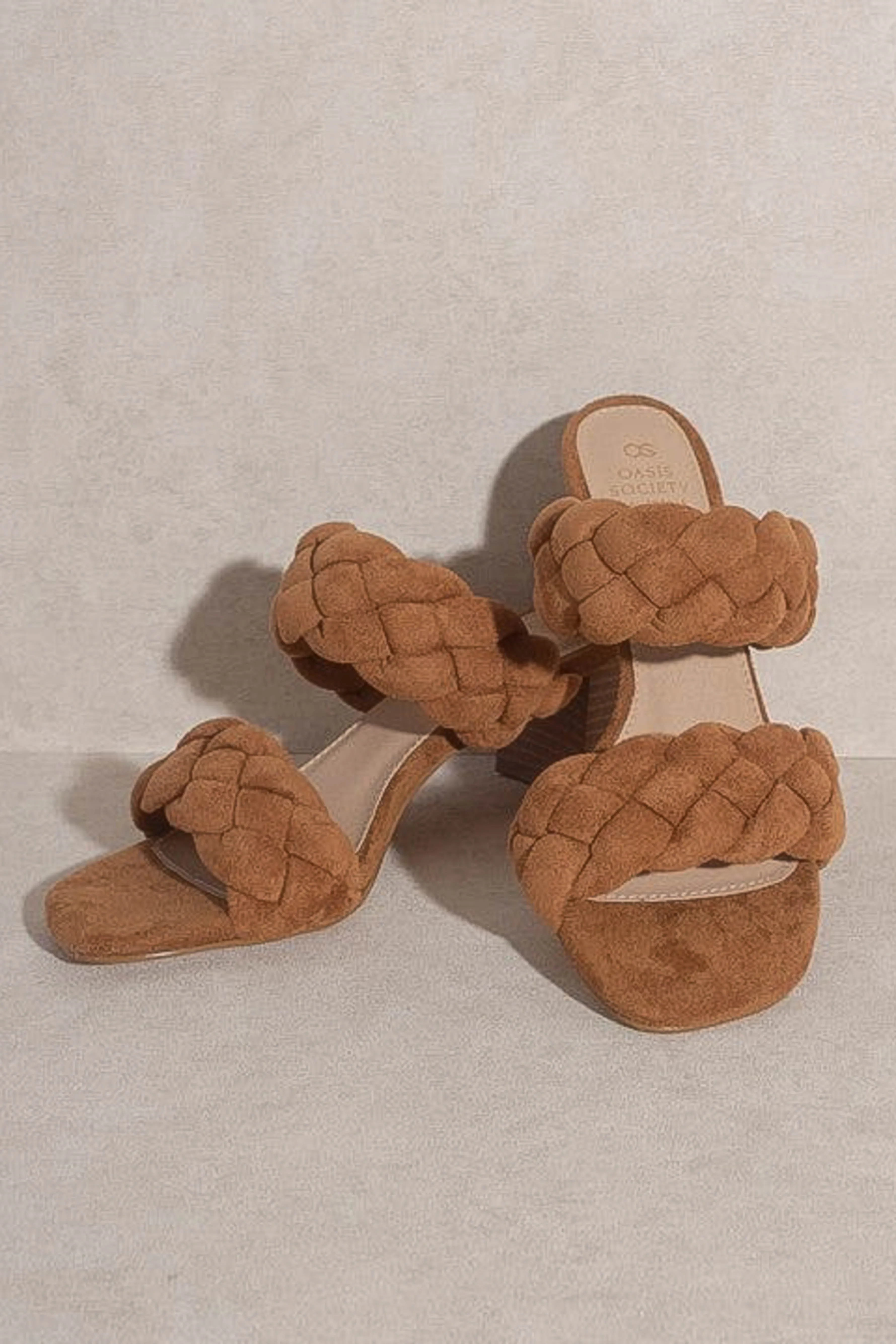 Braided Block Heels - Camel sold by Petal & Pup product image thumbnail 4