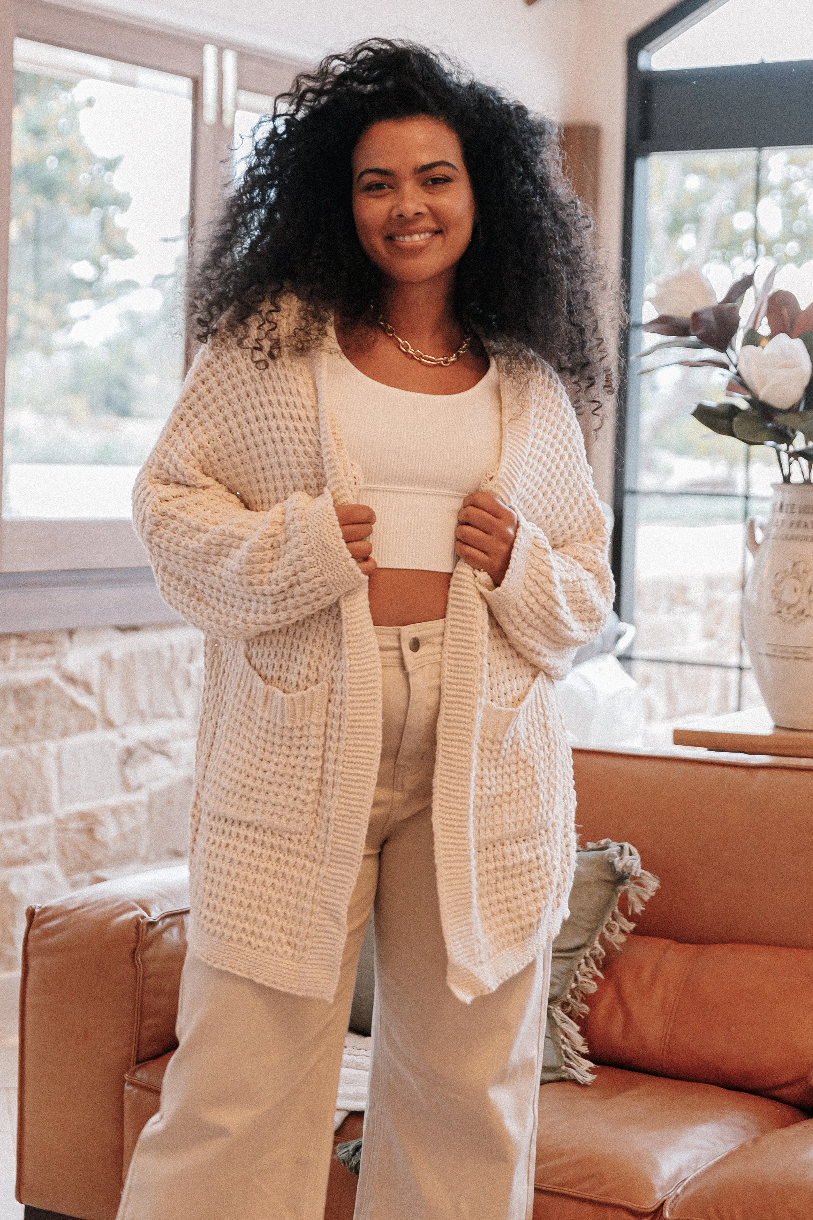 Leyonie Cardigan - Cream sold by Petal & Pup product image thumbnail 2