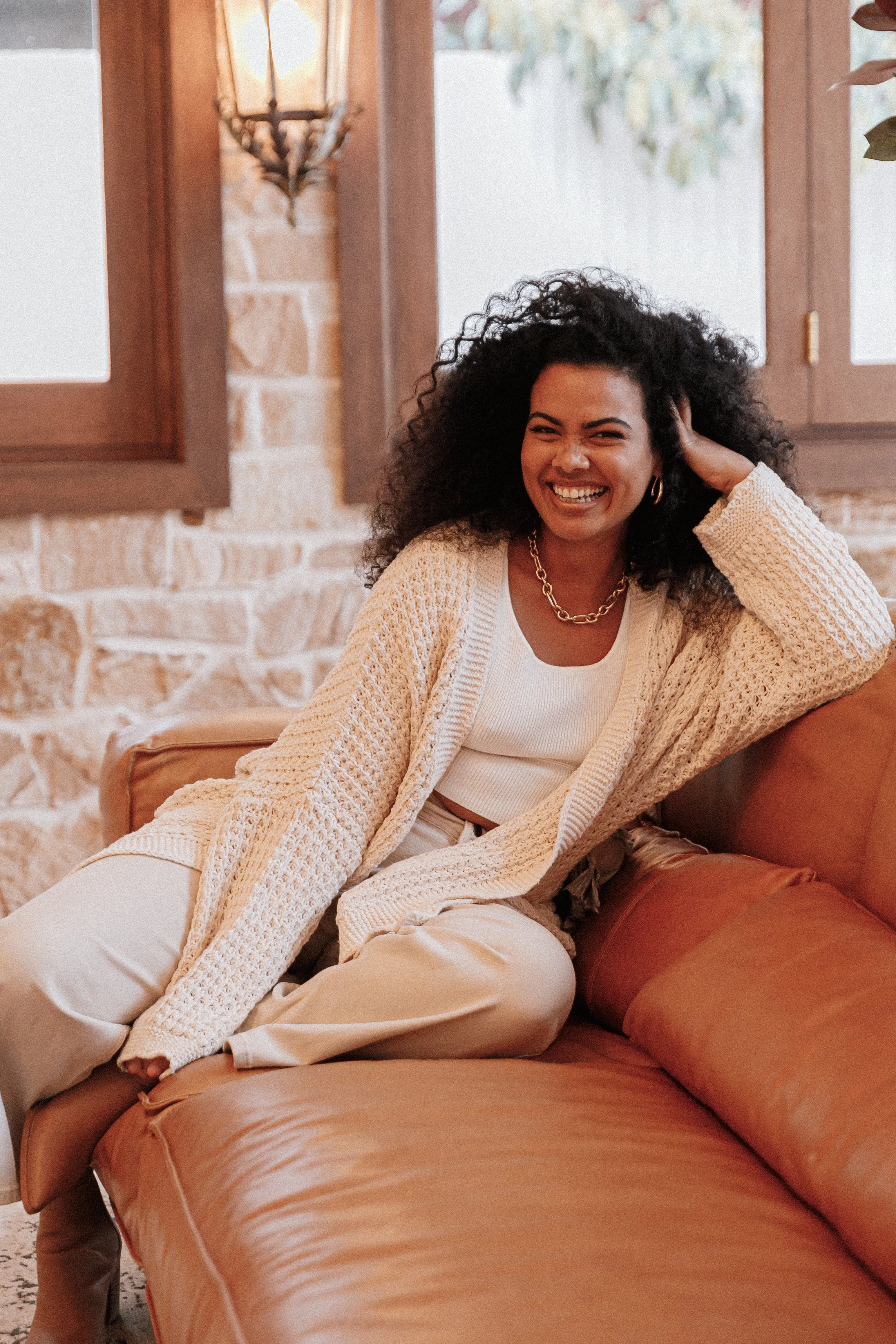 Leyonie Cardigan - Cream sold by Petal & Pup product image thumbnail 3