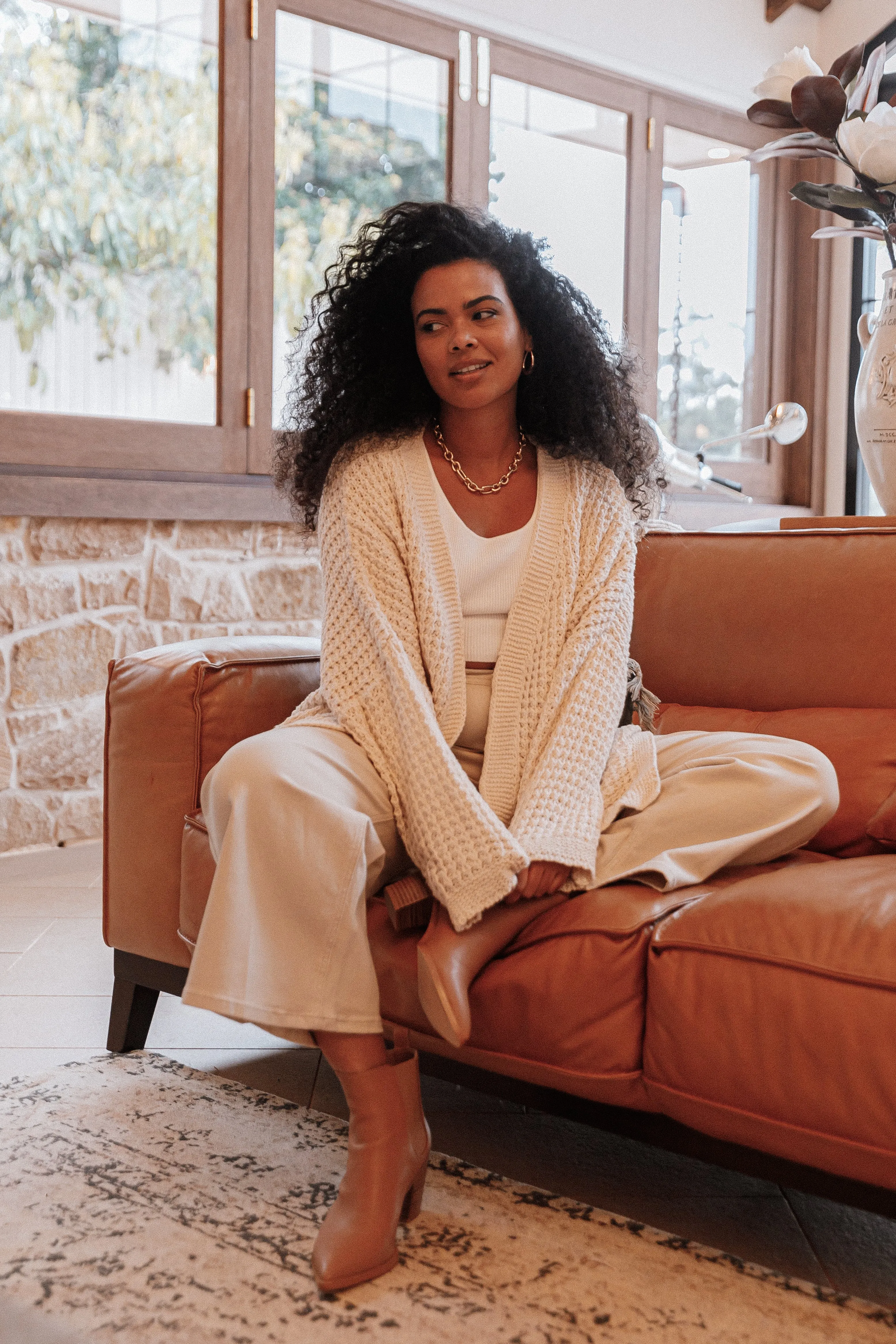 Leyonie Cardigan - Cream sold by Petal & Pup product image thumbnail 5