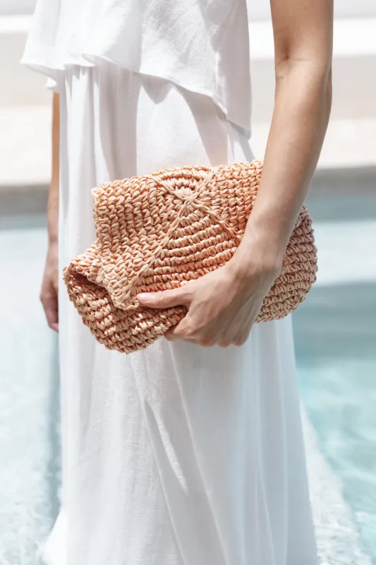 Isabel Woven Bag - Natural made by Petal & Pup