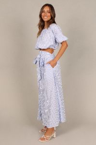 Delilah Set - Blue Stripe sold by Petal & Pup