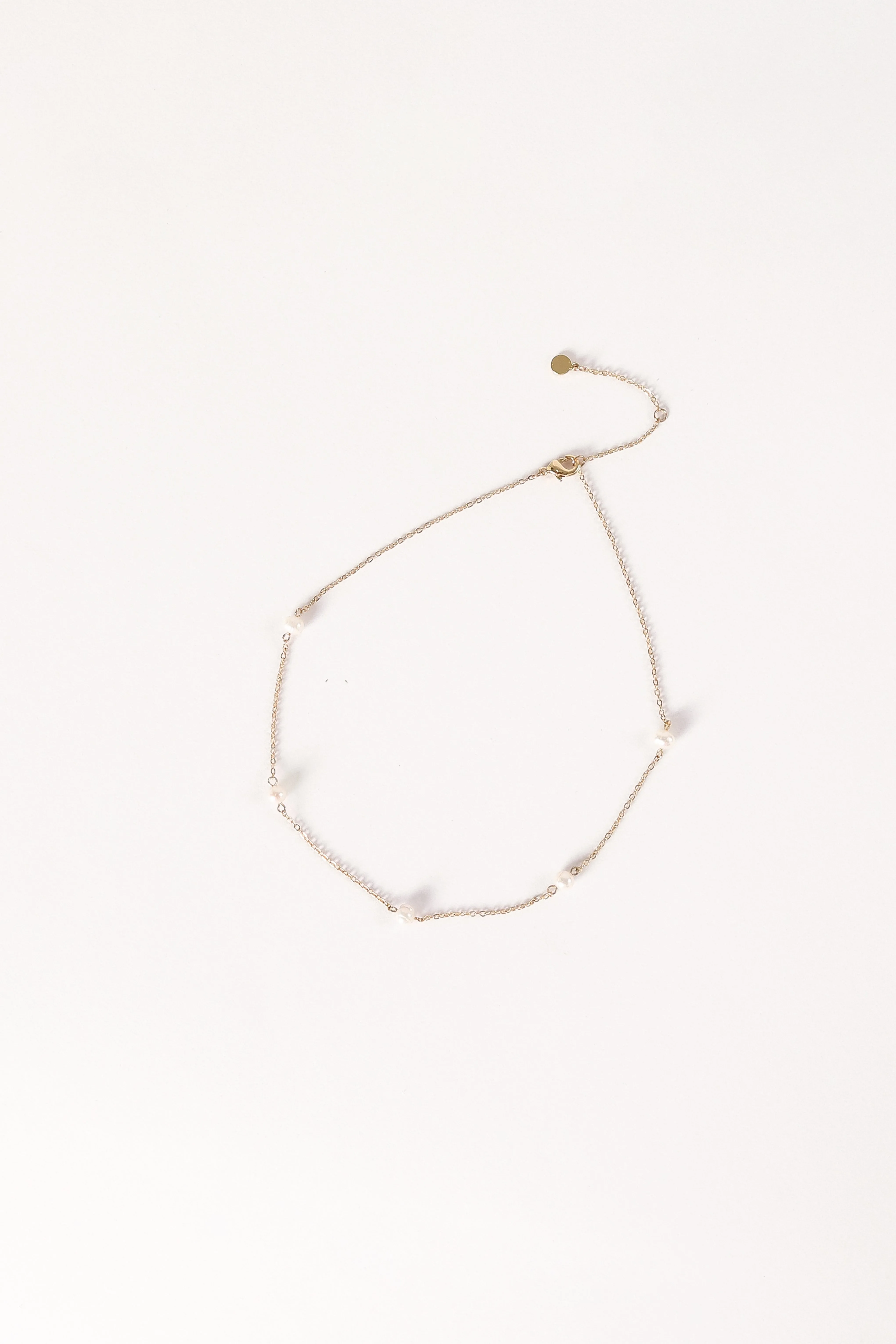 Kealy Pearl Necklace - Gold sold by Petal & Pup