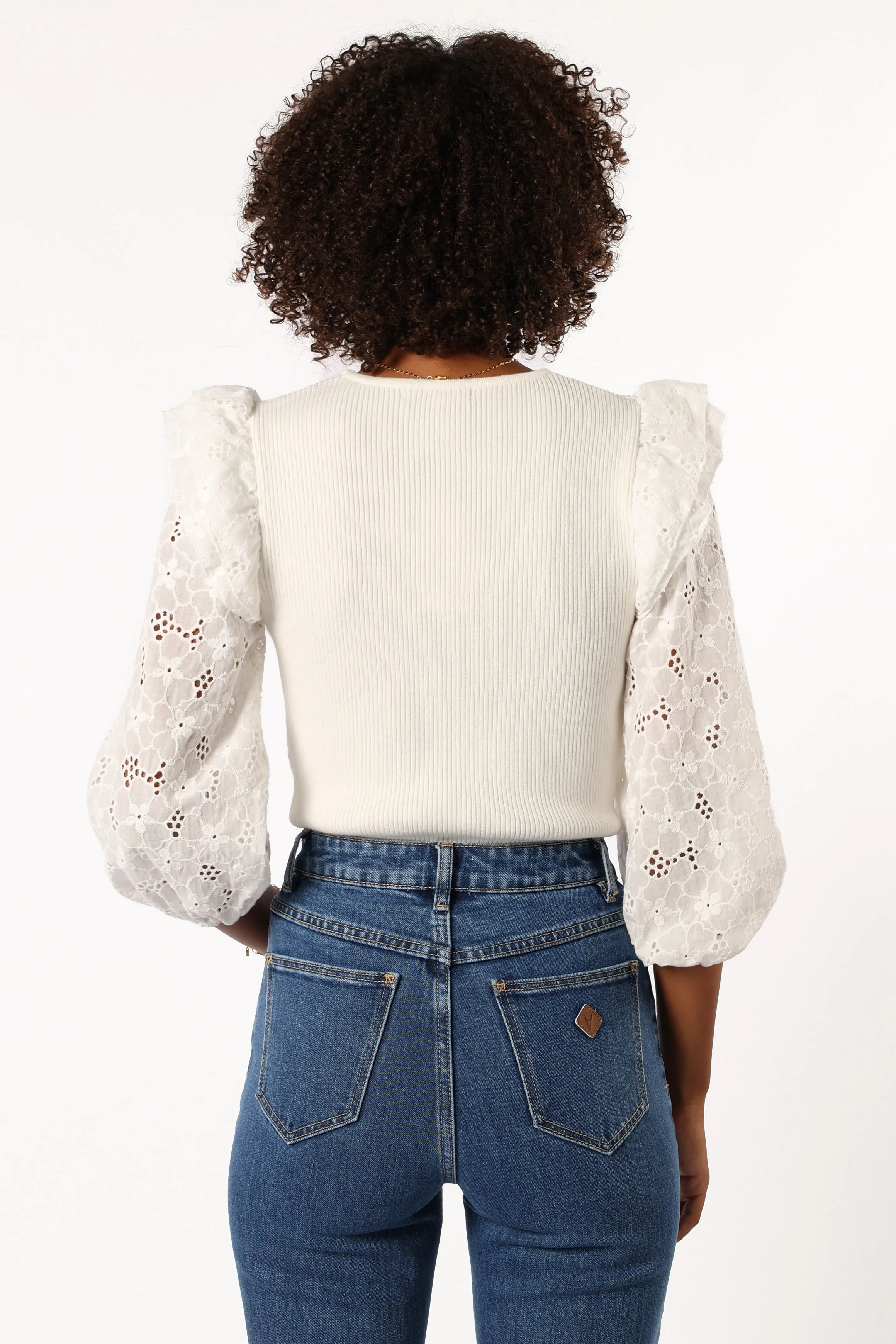 Halle Top - White sold by Petal & Pup product image thumbnail 4