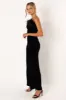 Donatella Feather Trim Jumpsuit - Black sold by Petal & Pup